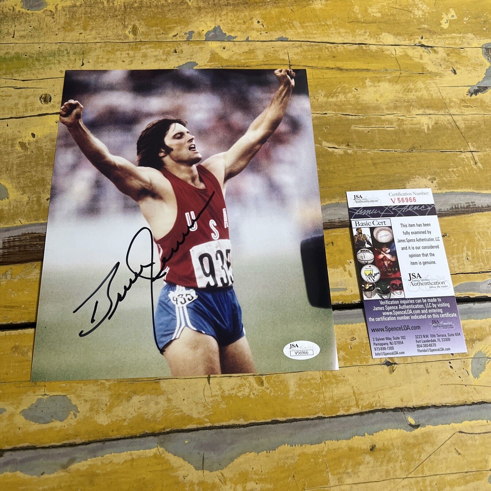 Olympic Sports  Bruce Jenner Autographed Signed 8x10 Photo JSA COA