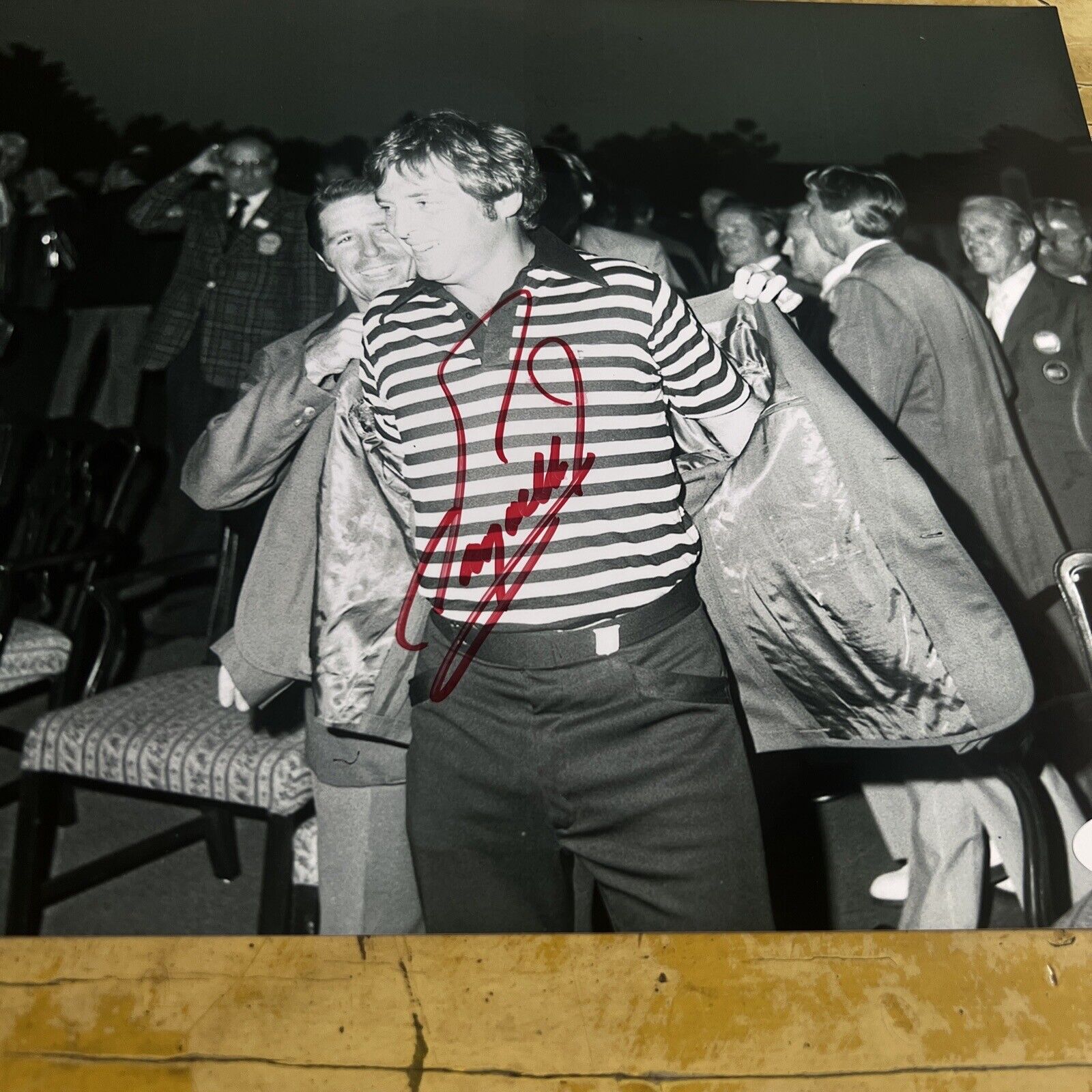 PGA Golf Masters Champion Fuzzy Zoeller Autographed Signed 8x10 BW Photo JSA COA