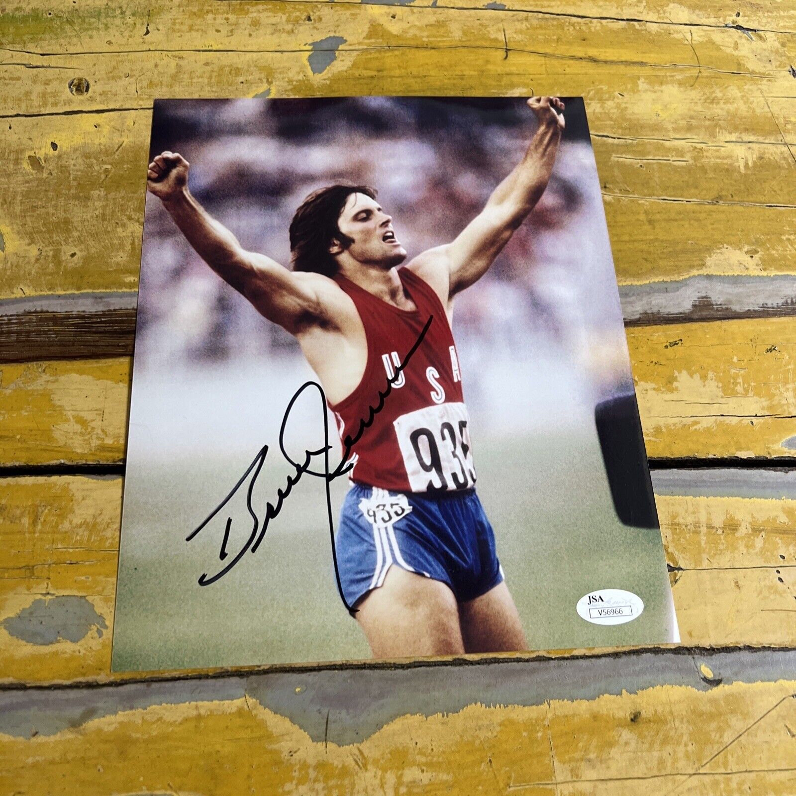 Olympic Sports  Bruce Jenner Autographed Signed 8x10 Photo JSA COA