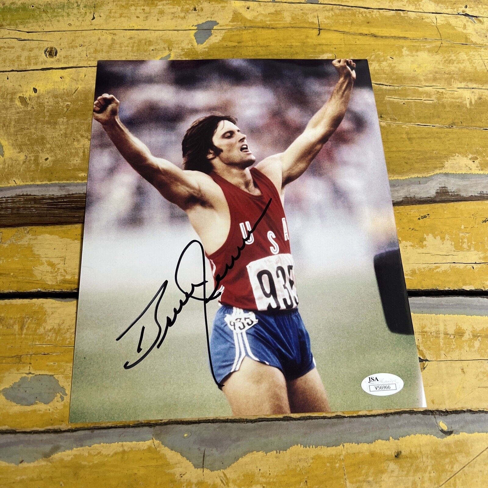 Olympic Sports  Bruce Jenner Autographed Signed 8x10 Photo JSA COA