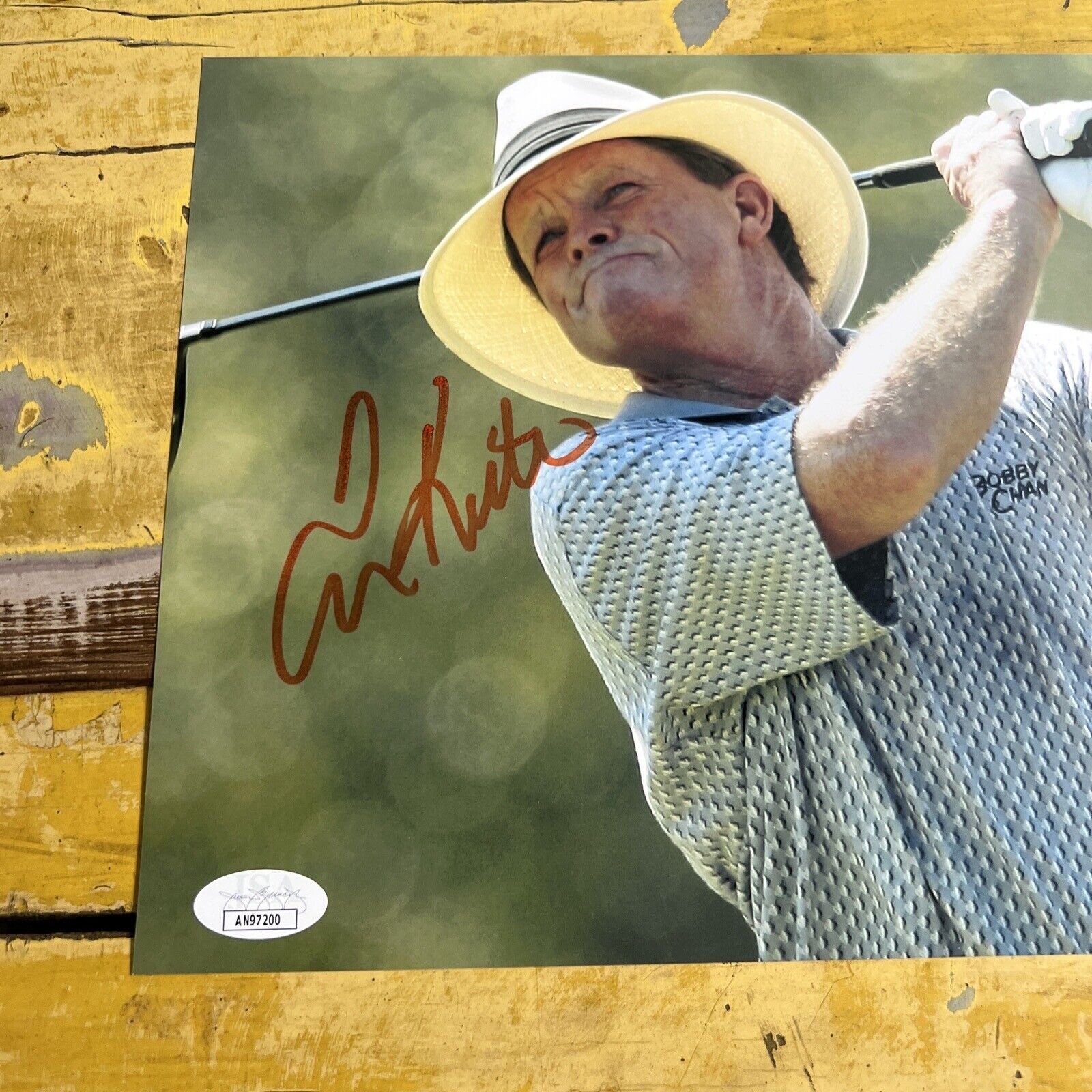 PGA Professional Golfer Tom Kite Autographed Signed 8x10 Photo JSA COA