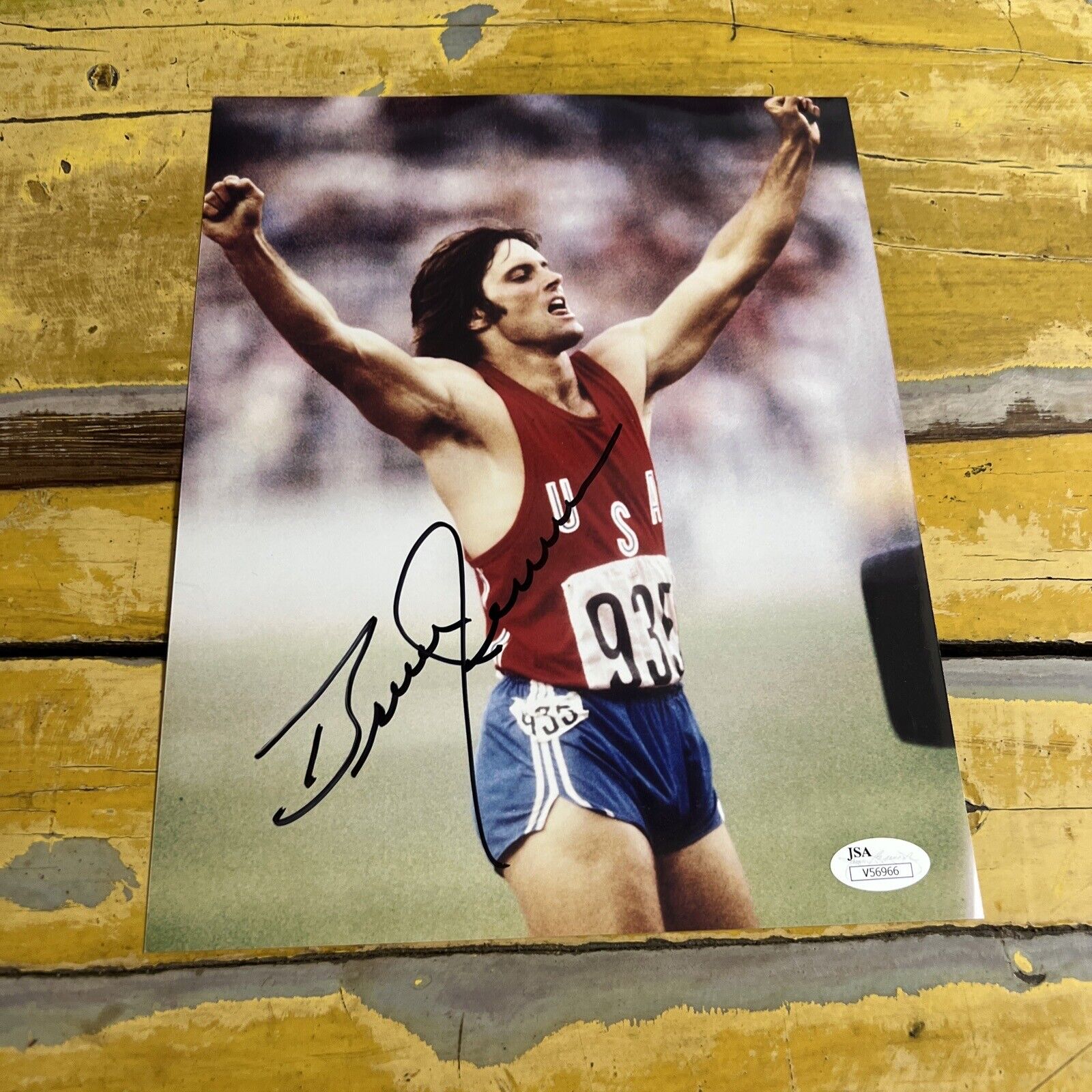 Olympic Sports  Bruce Jenner Autographed Signed 8x10 Photo JSA COA