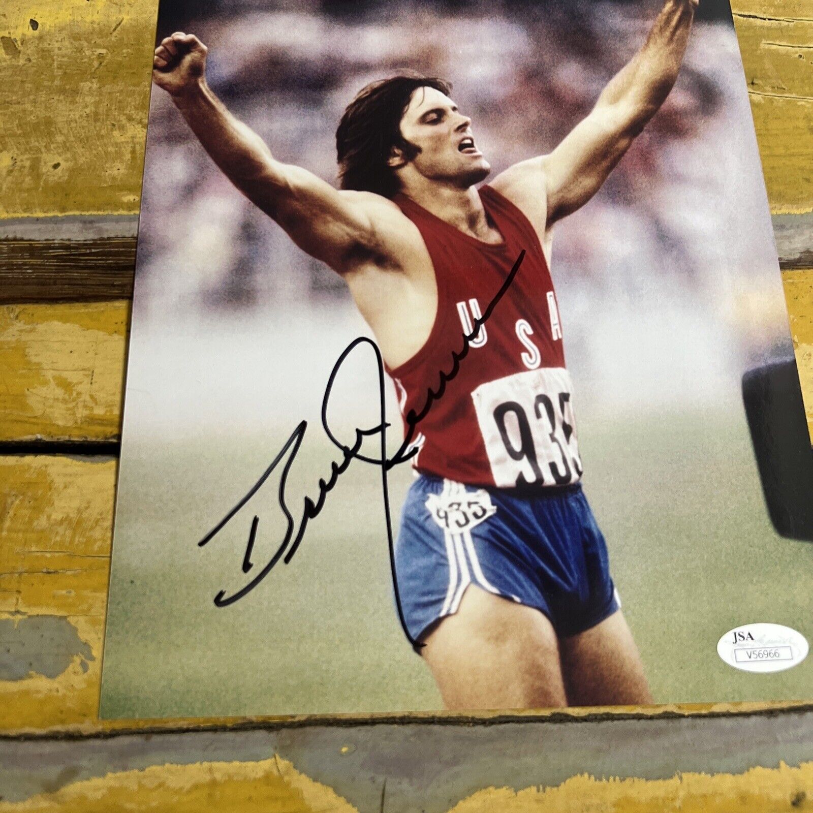 Olympic Sports  Bruce Jenner Autographed Signed 8x10 Photo JSA COA