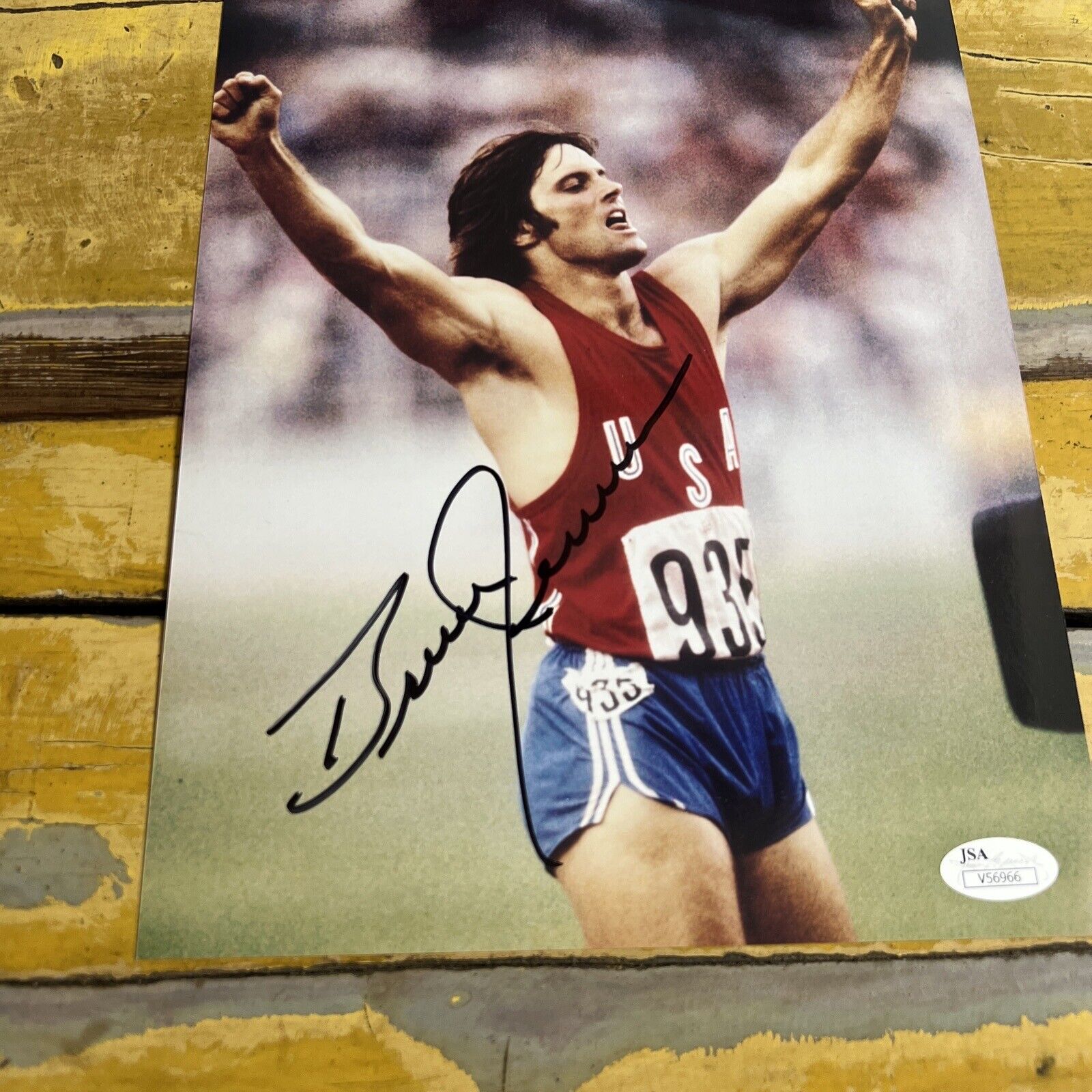 Olympic Sports  Bruce Jenner Autographed Signed 8x10 Photo JSA COA