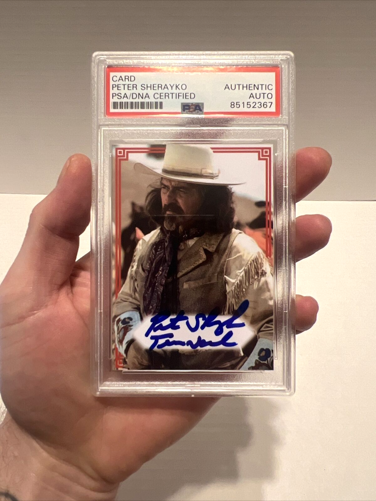 Peter Sherayko Autographed Signed Custom Movie Card Texas Tombstone PSA#85152367