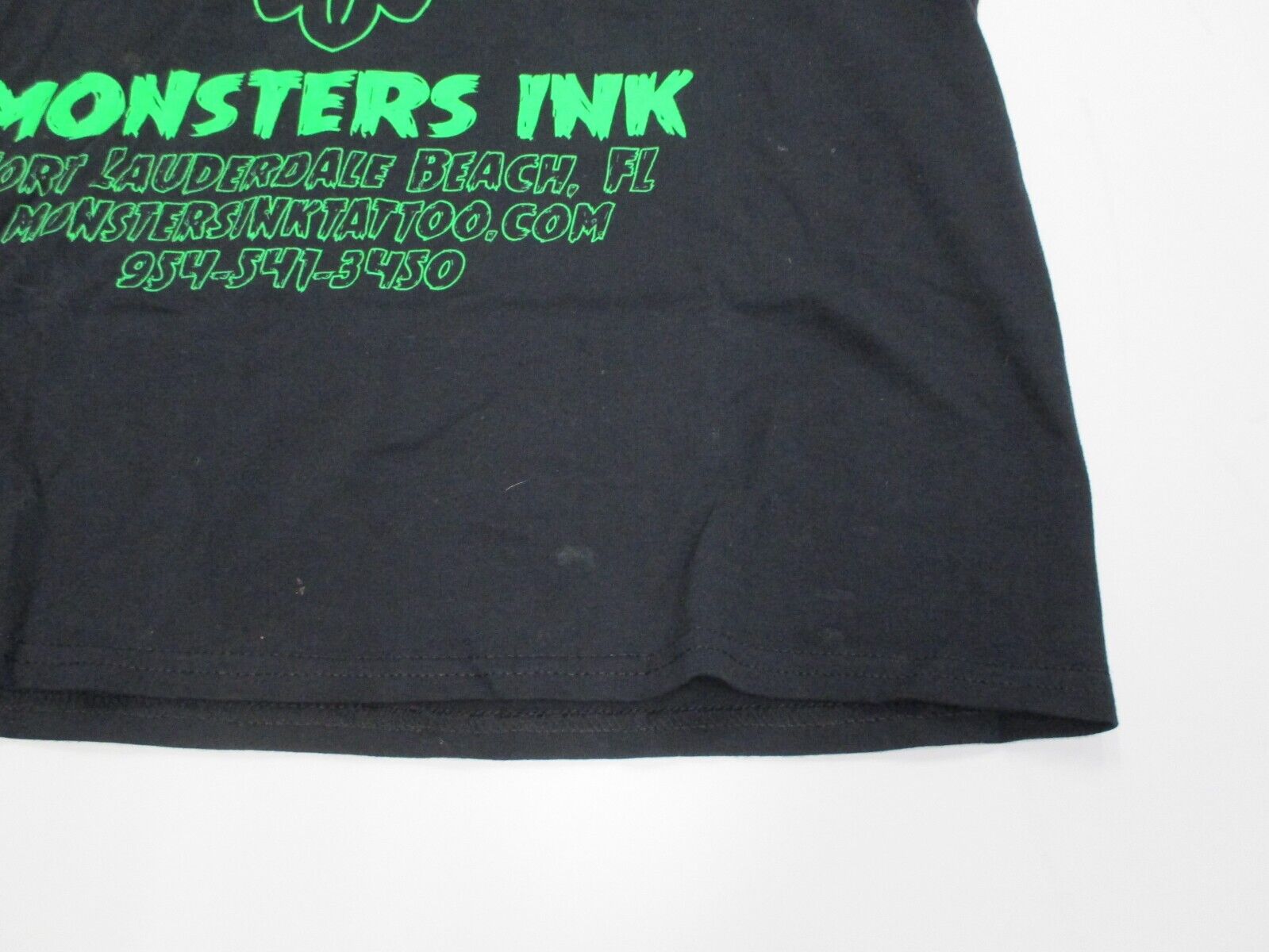 Monsters Ink Tattoos Fort Lauderdale FL Large Gildan T Shirt 100% Cotton