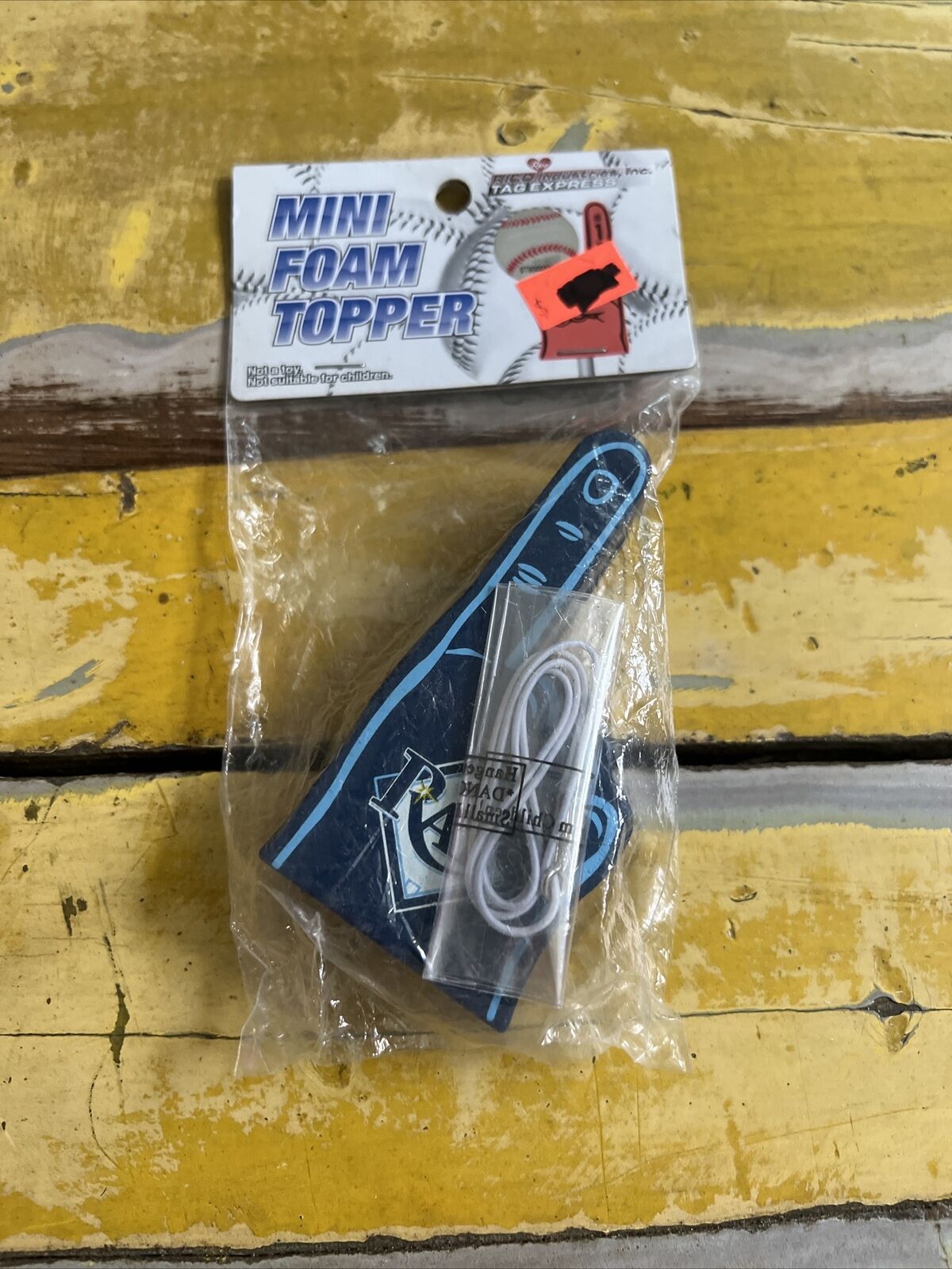 MLB Tampa Bay Rays Mini Foam Topper New In Package MLB Licensed Rico Brand