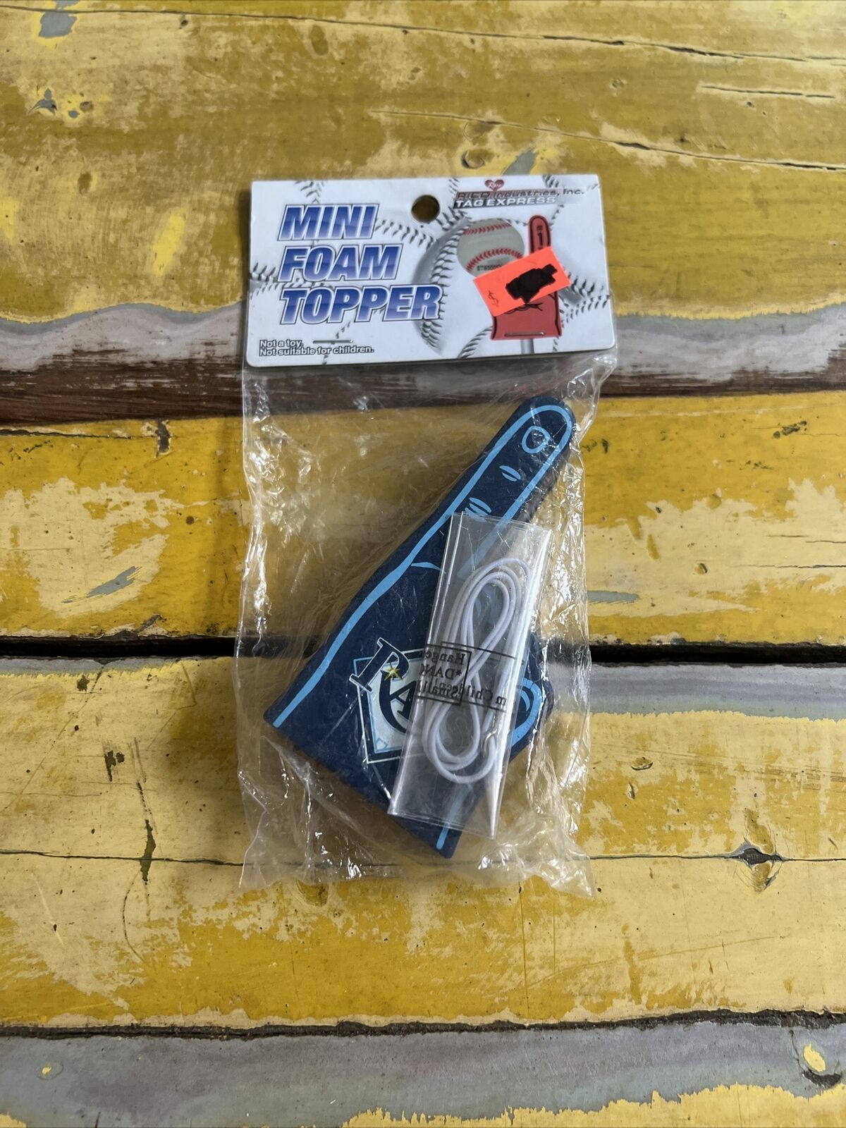 MLB Tampa Bay Rays Mini Foam Topper New In Package MLB Licensed Rico Brand