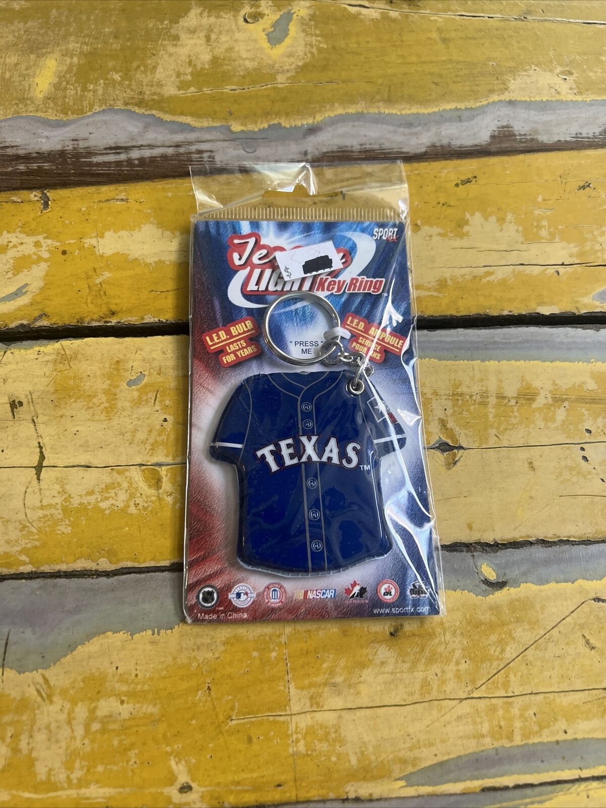 MLB Jersey Light Keychains Texas Rangers Licensed New In Package Sport FX