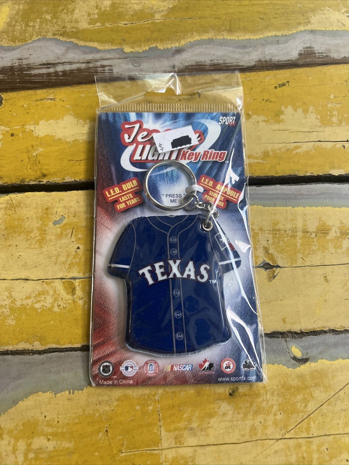 MLB Jersey Light Keychains Texas Rangers Licensed New In Package Sport FX