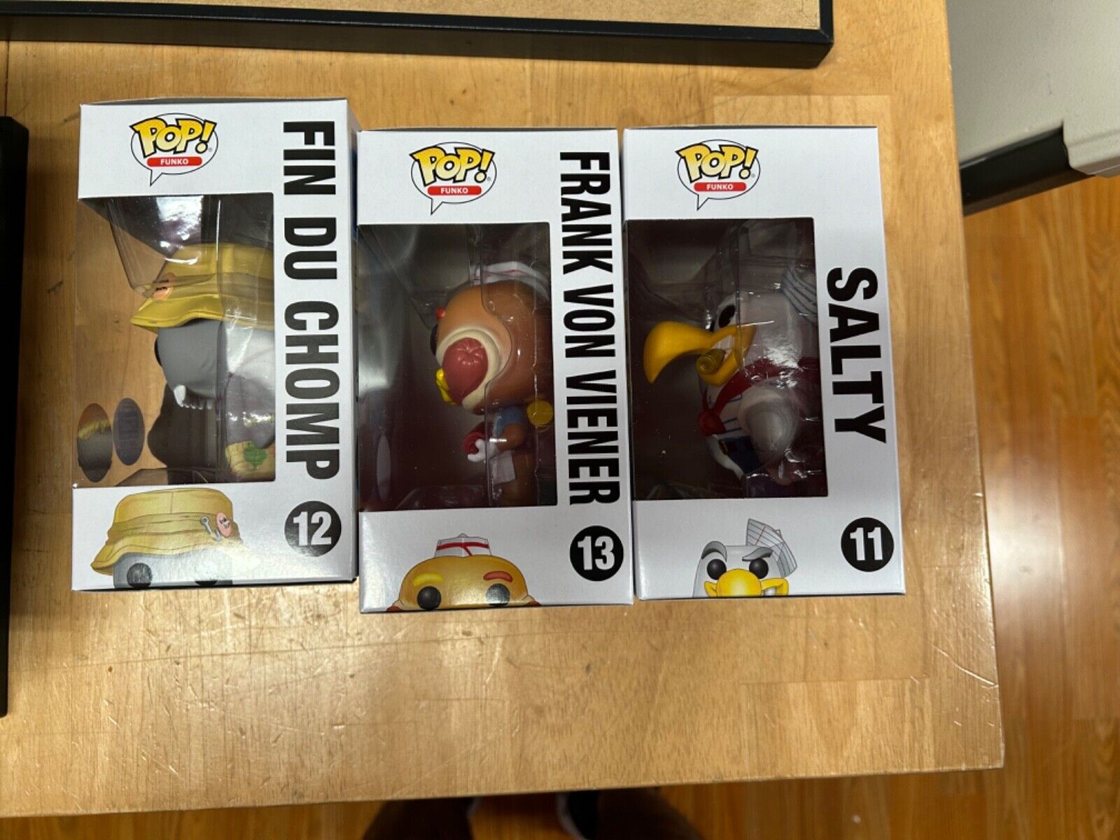 Funko Pop Fin Du Chomp, Frank Von Viener, & Salty Funko Shop Exclusive