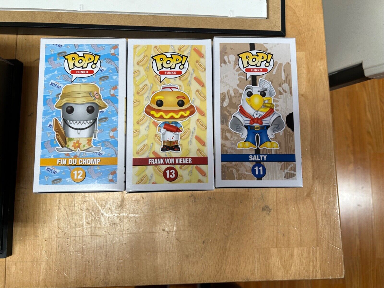 Funko Pop Fin Du Chomp, Frank Von Viener, & Salty Funko Shop Exclusive