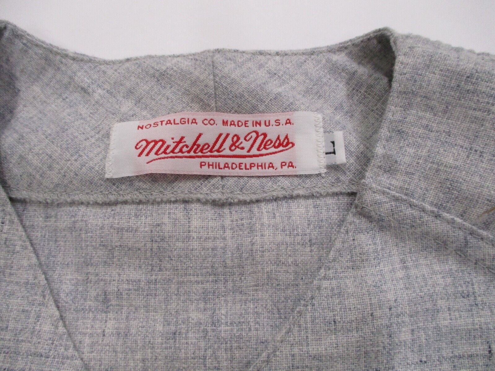 Ted Williams Boston Mitchell & Ness  Size Large  1939 Rookie Jersey Flannel