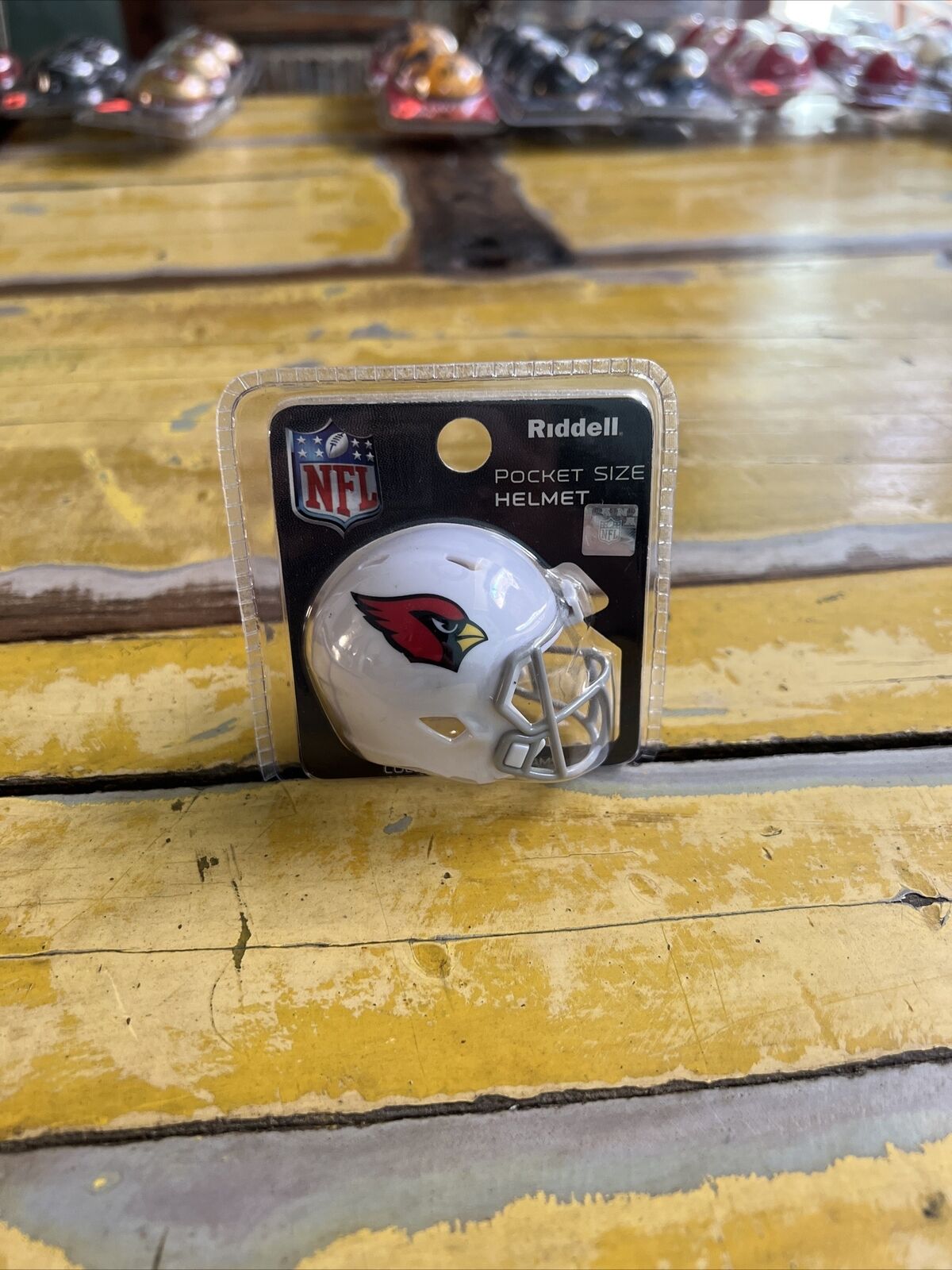 NFL Arizona Cardinals Riddell Pocket Size Helmet New In Package Licensed 2017