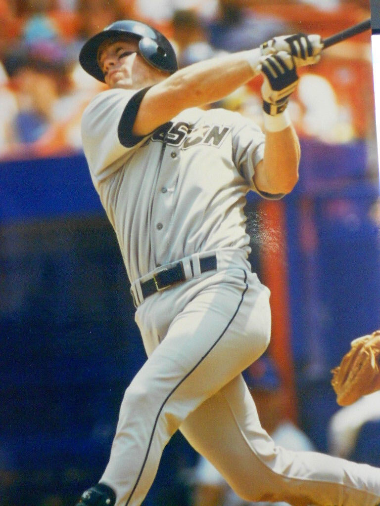 JEFF BAGWELL HOUSTON ASTROS BATTING 8x10 COLOR PHOTO NORMAN JAMES