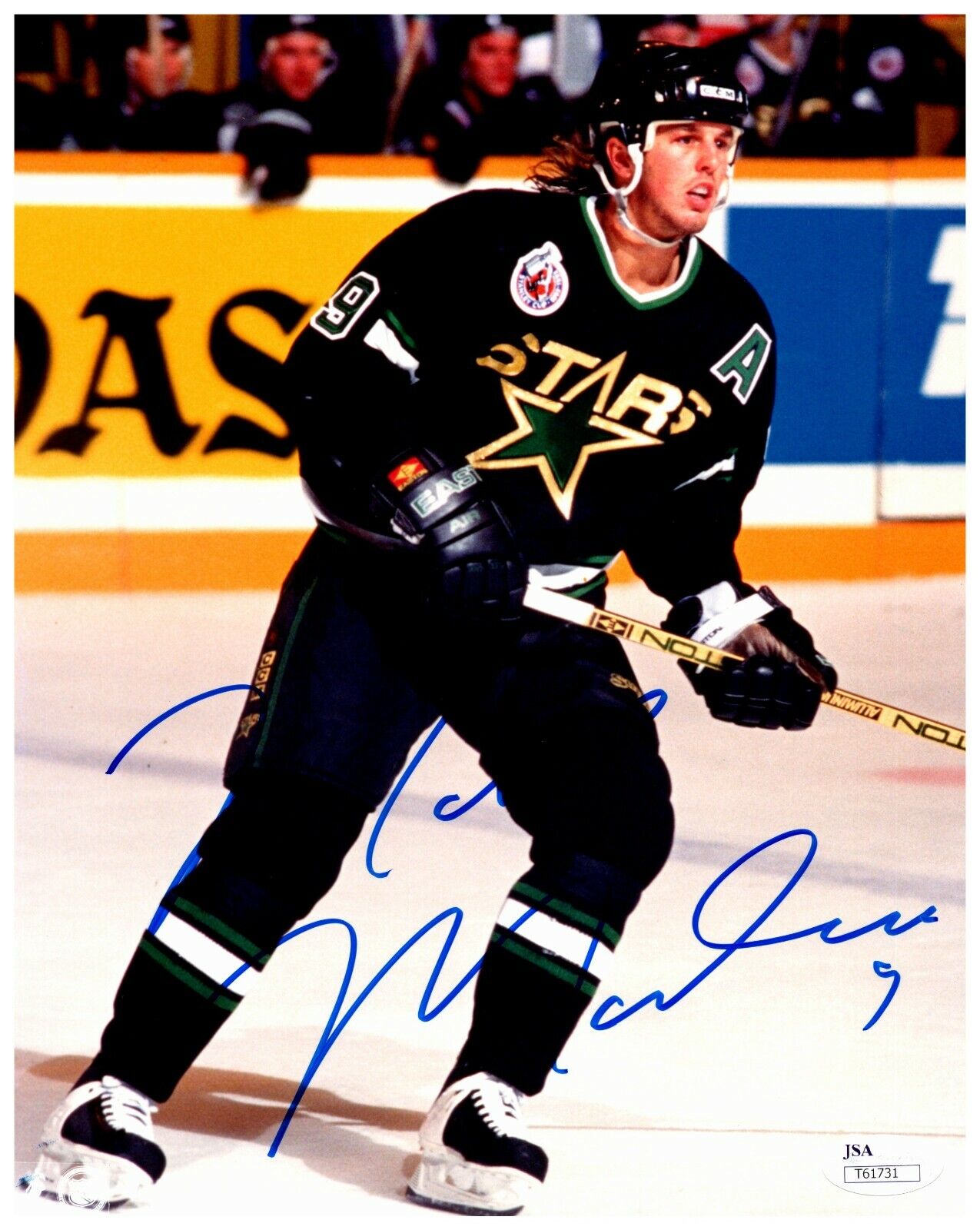 Mike Modano Dallas Stars Autographed Signed 8x10 Color Photo JSA COA