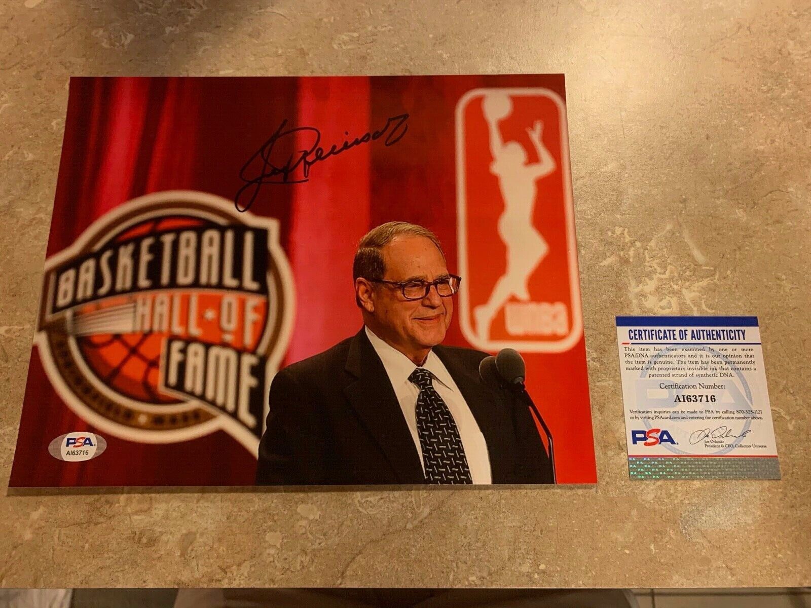 Jerry Reinsdorf Chicago Bulls Coach Autographed 8x10 Photo PSA COA #AI63716 HOF