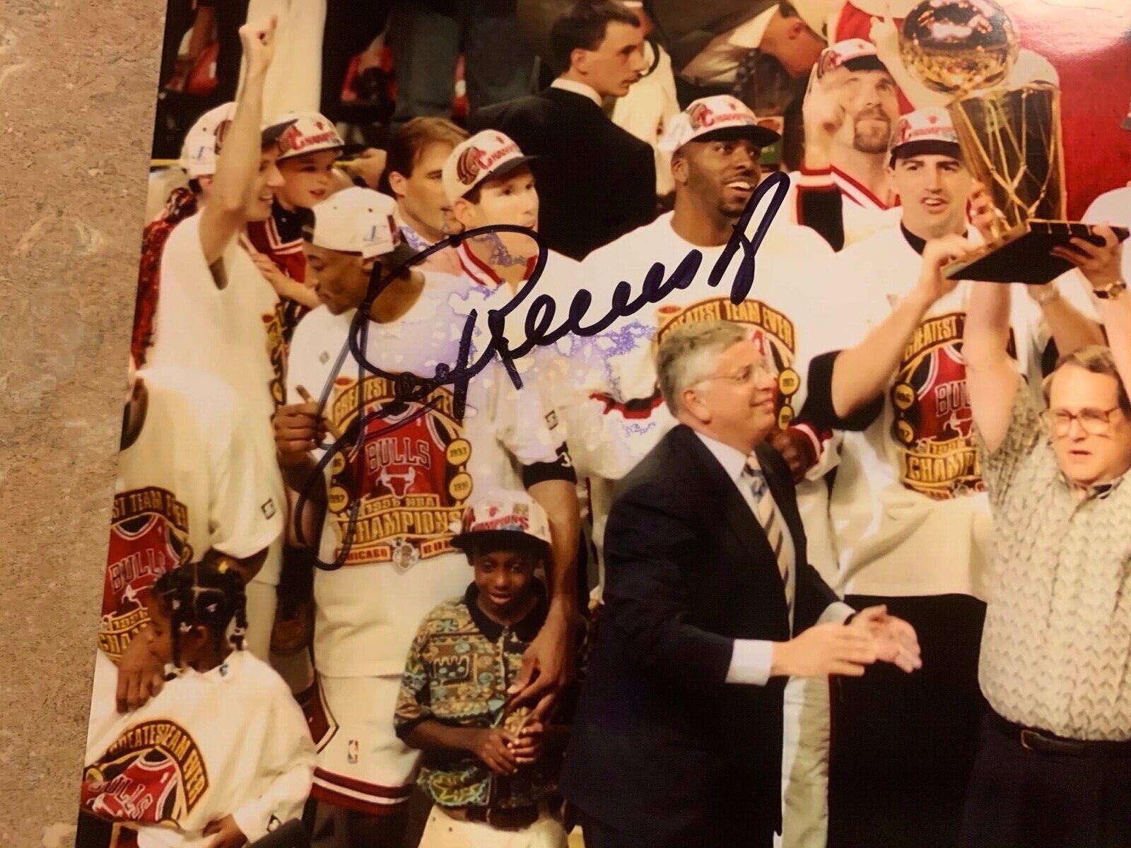 Jerry Reinsdorf Chicago Bulls Coach Autographed 8x10 Photo PSA COA #AI63715