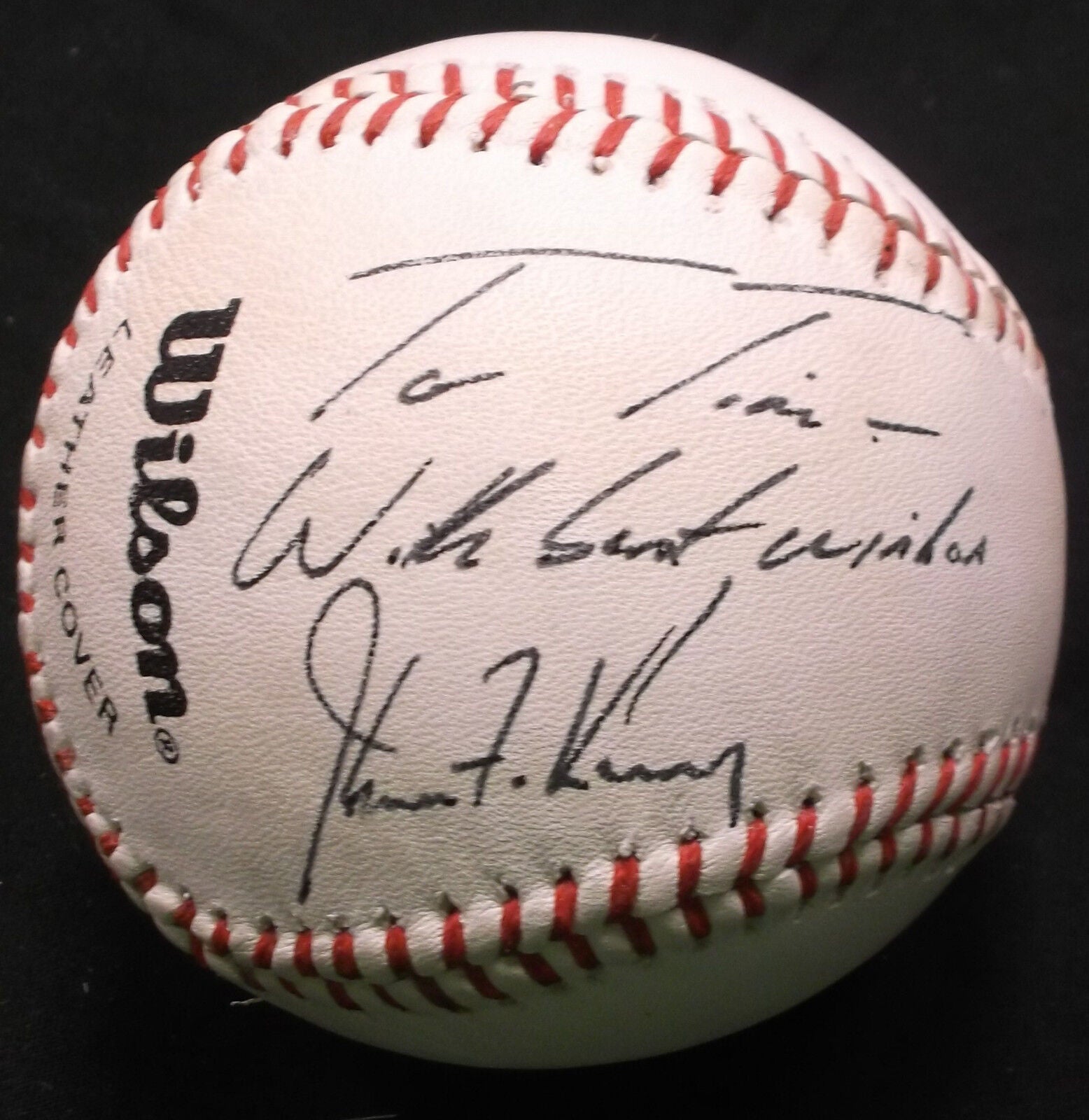 John Kerry Autographed signed Baseball JSA Congressman