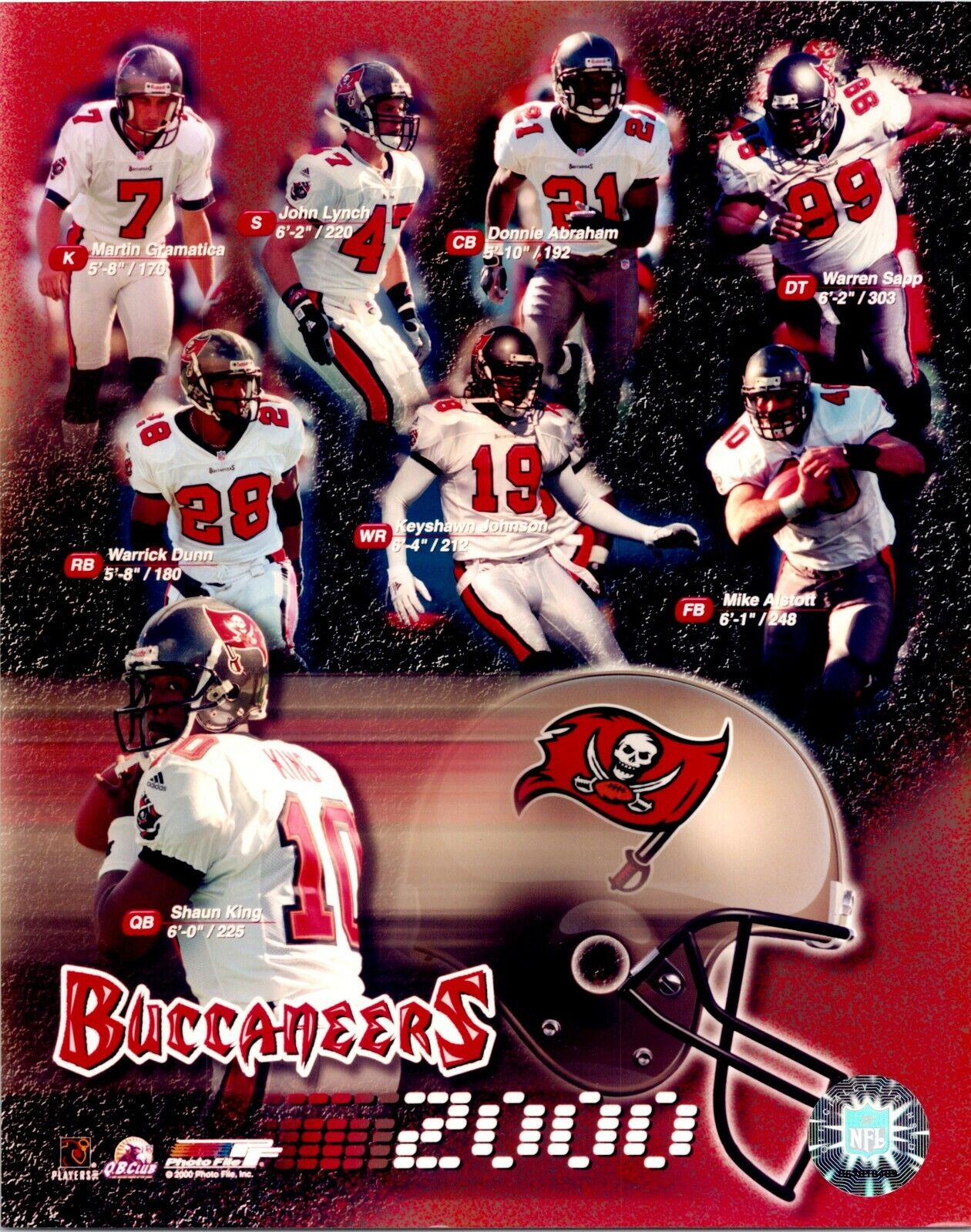 Tampa Bay Buccaneers 2000 Team Composite 8x10 Unsigned Photofile NFL HG Photo