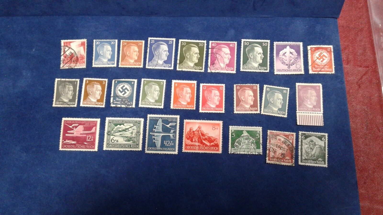 Germany Third Reich 11 Franchise Stamp Set Deutsches Reich  lot 25