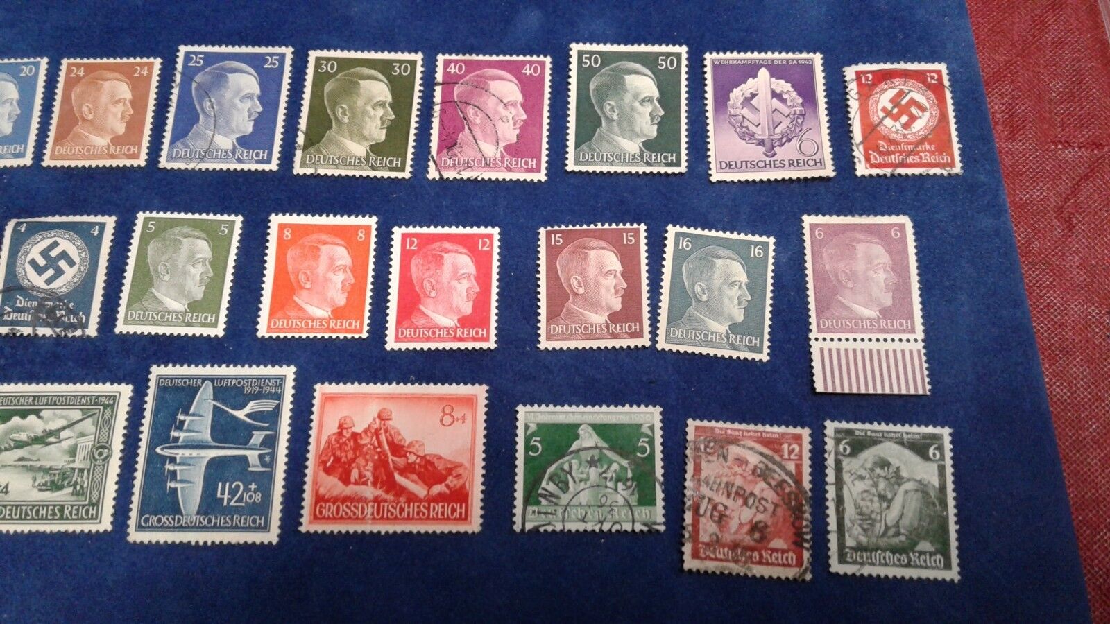 Germany Third Reich 11 Franchise Stamp Set Deutsches Reich  lot 25