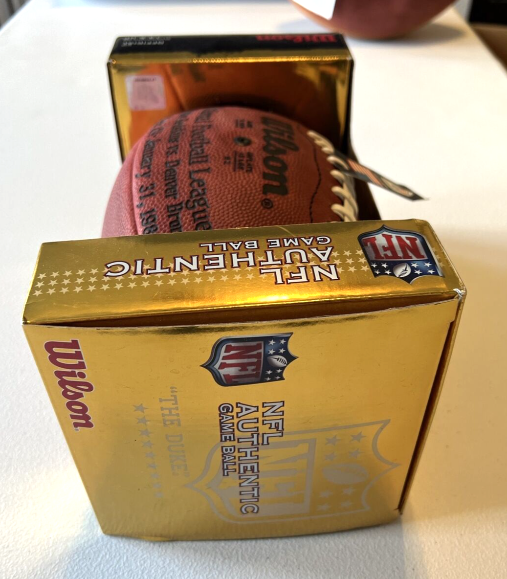 1988 Wilson Duke Super Bowl XXII 22 Football Redskins BALL WILL NOT HOLD AIR