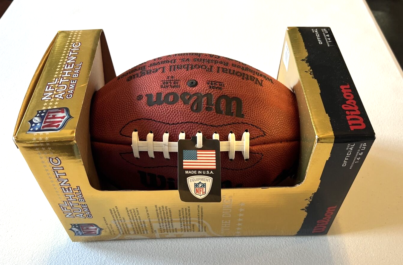 1988 Wilson Duke Super Bowl XXII 22 Football Redskins BALL WILL NOT HOLD AIR