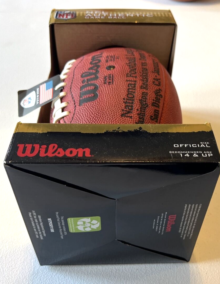 1988 Wilson Duke Super Bowl XXII 22 Football Redskins BALL WILL NOT HOLD AIR