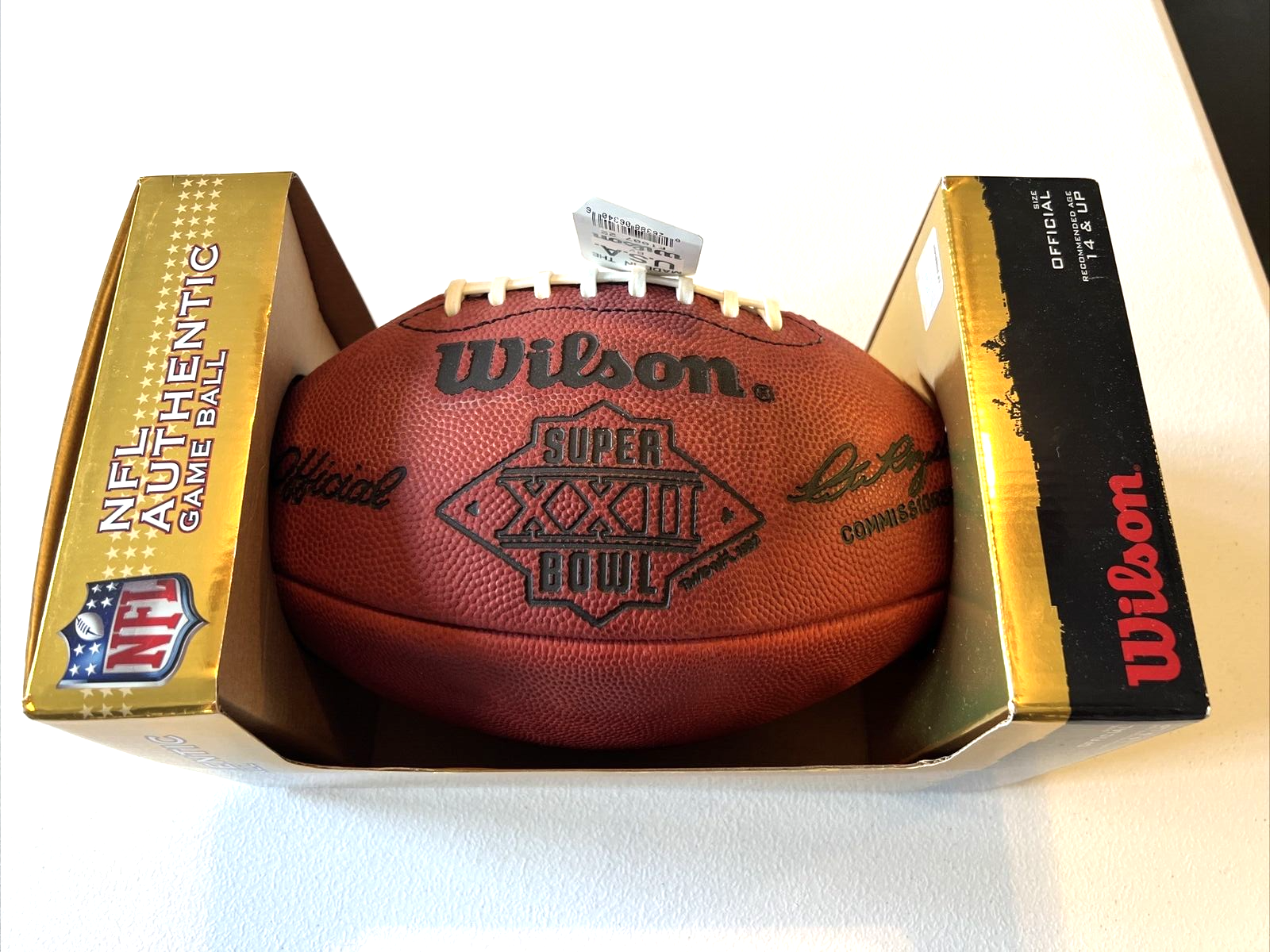 1988 Wilson Duke Super Bowl XXII 22 Football Redskins BALL WILL NOT HOLD AIR