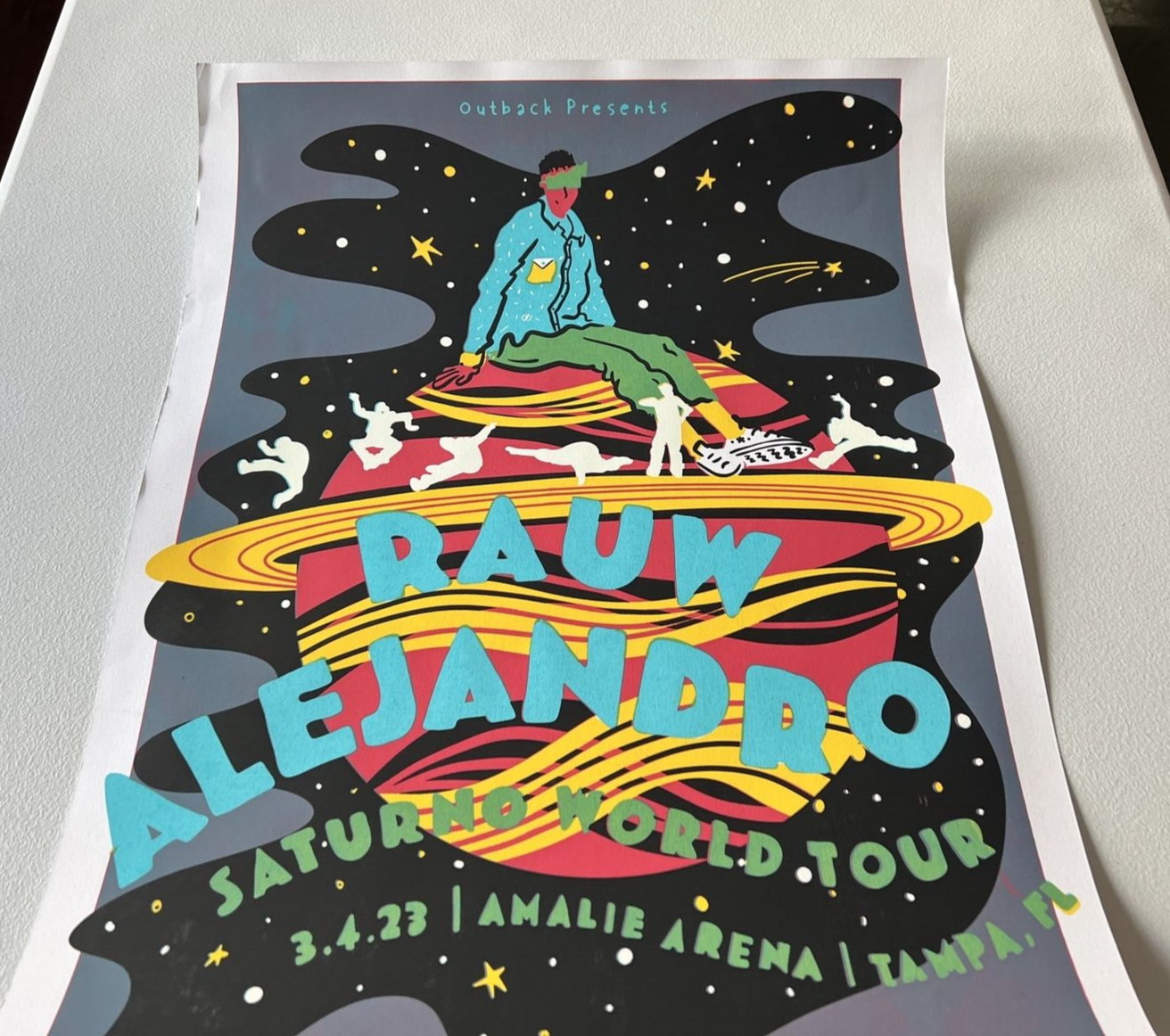 Rauw Alejandro Tampa FL Concert 2023 Saturno World Tour 3.4.23 Amalie Arena