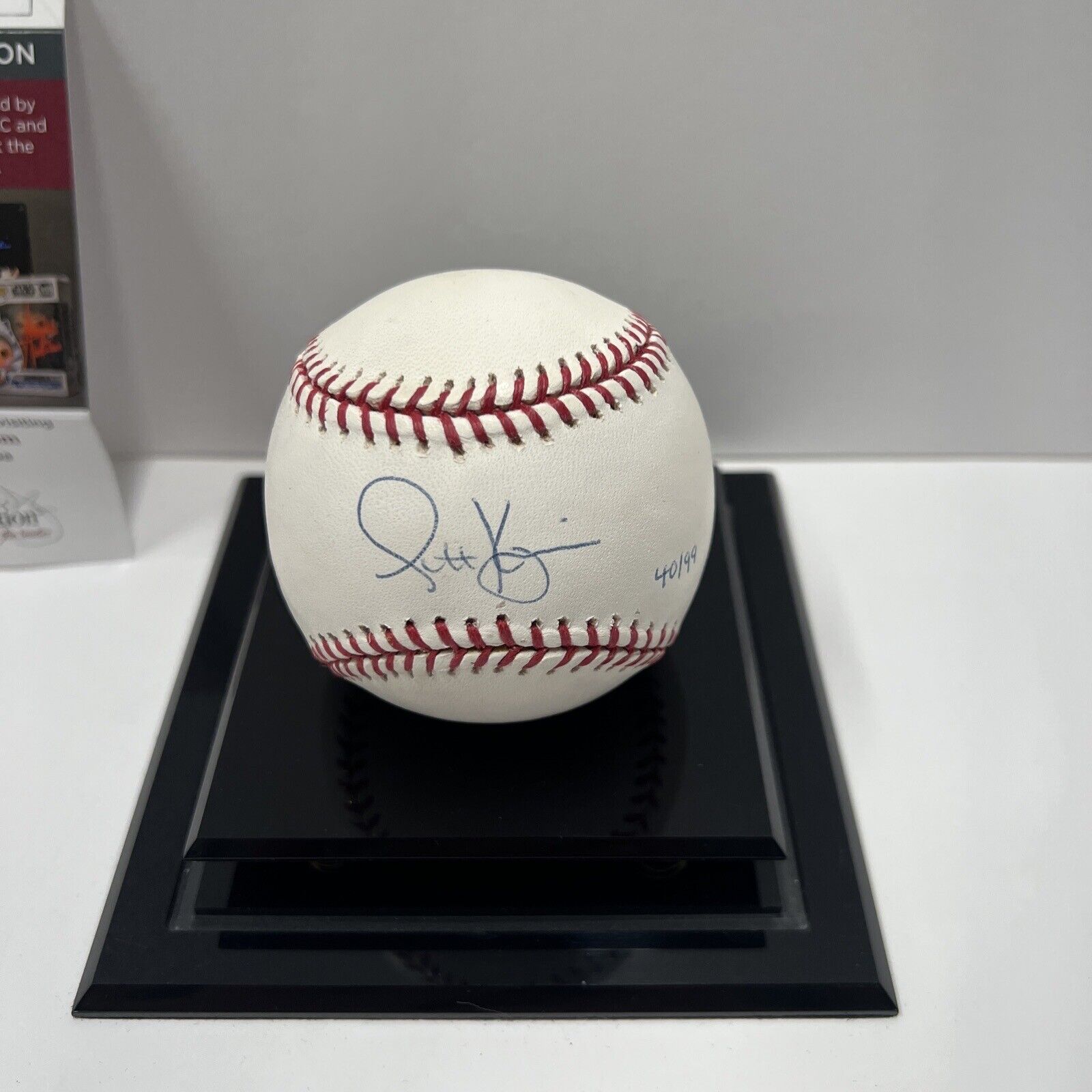 Scott Kazmir Rays Mets autographed signed baseball  JSA #AQ57403