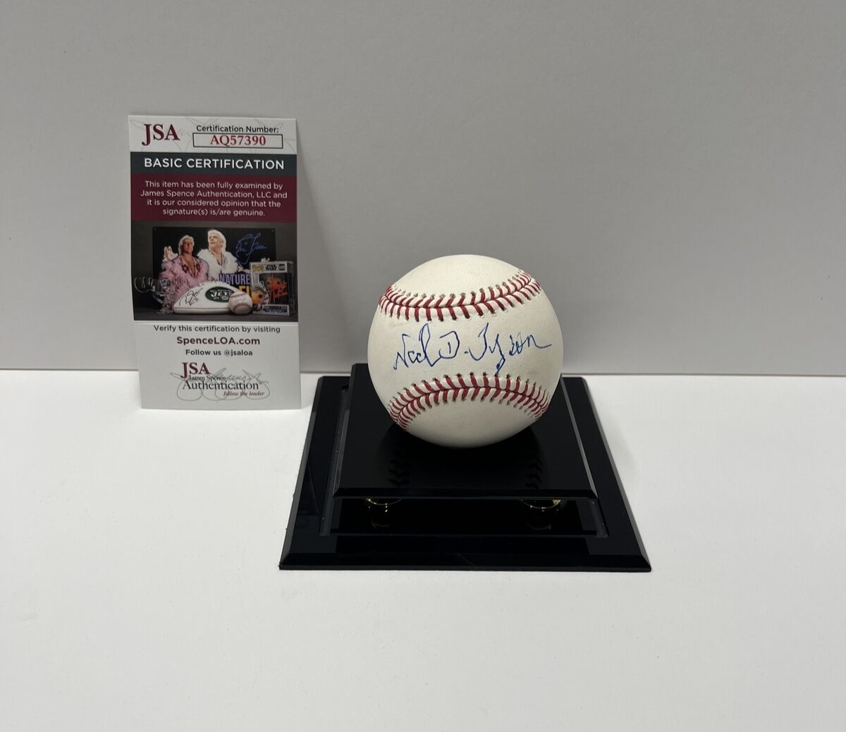 Neil DeGrasse Tyson Autographed Signed Rawlings Baseball JSA COA #AQ57390