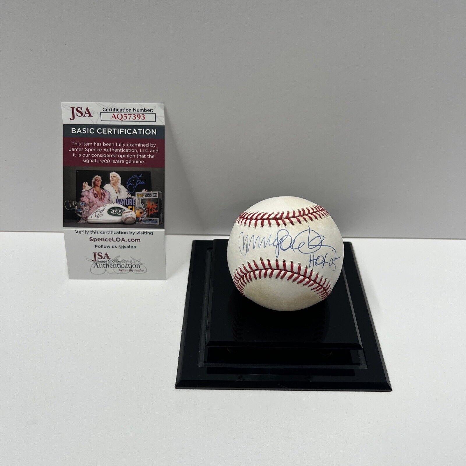 Ryne Sandberg Chicago Cubs Autographed Signed Baseball JSA COA #AQ57393