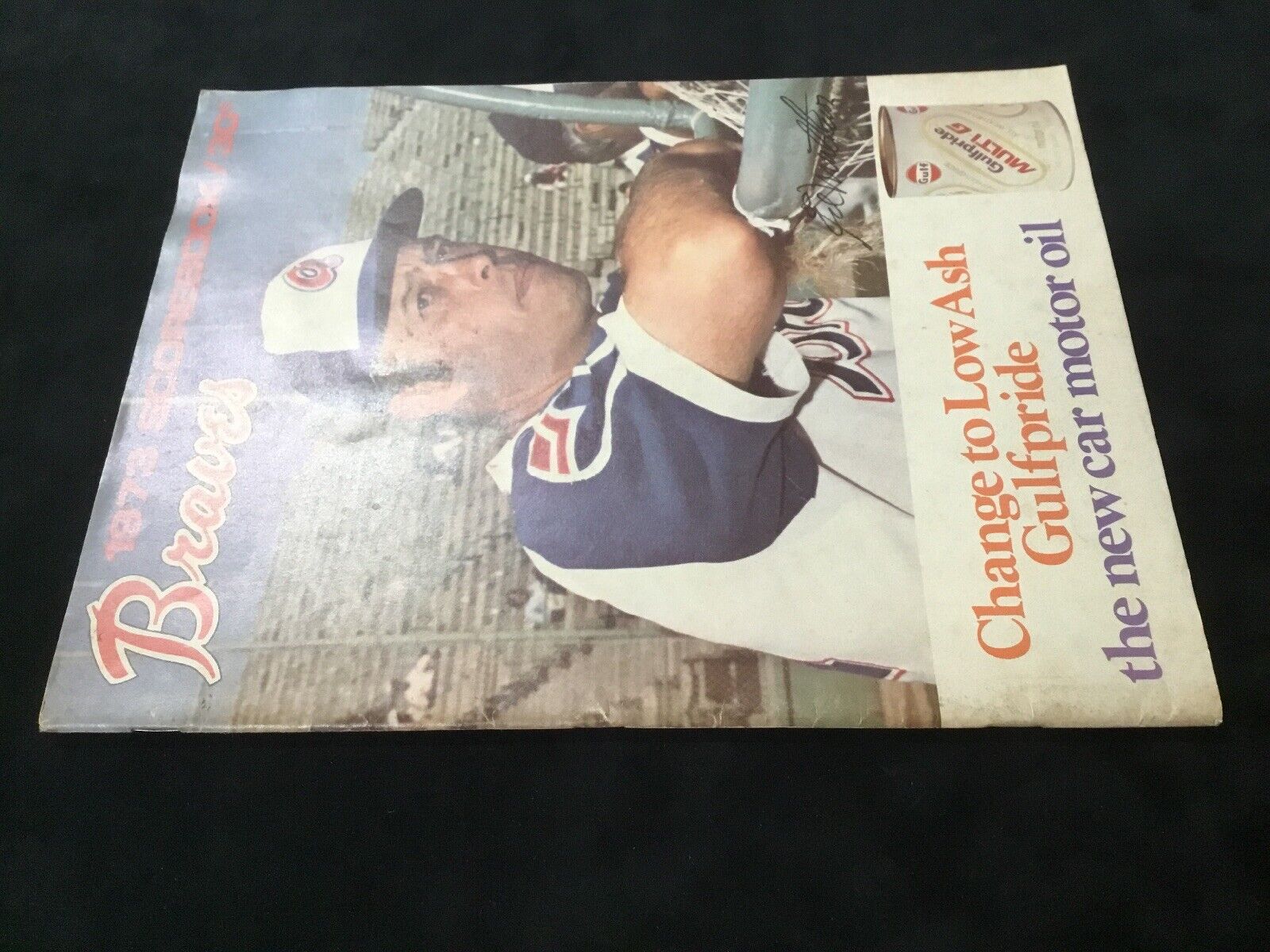 1973 Atlanta Braves Program Eddie Matthews Expos