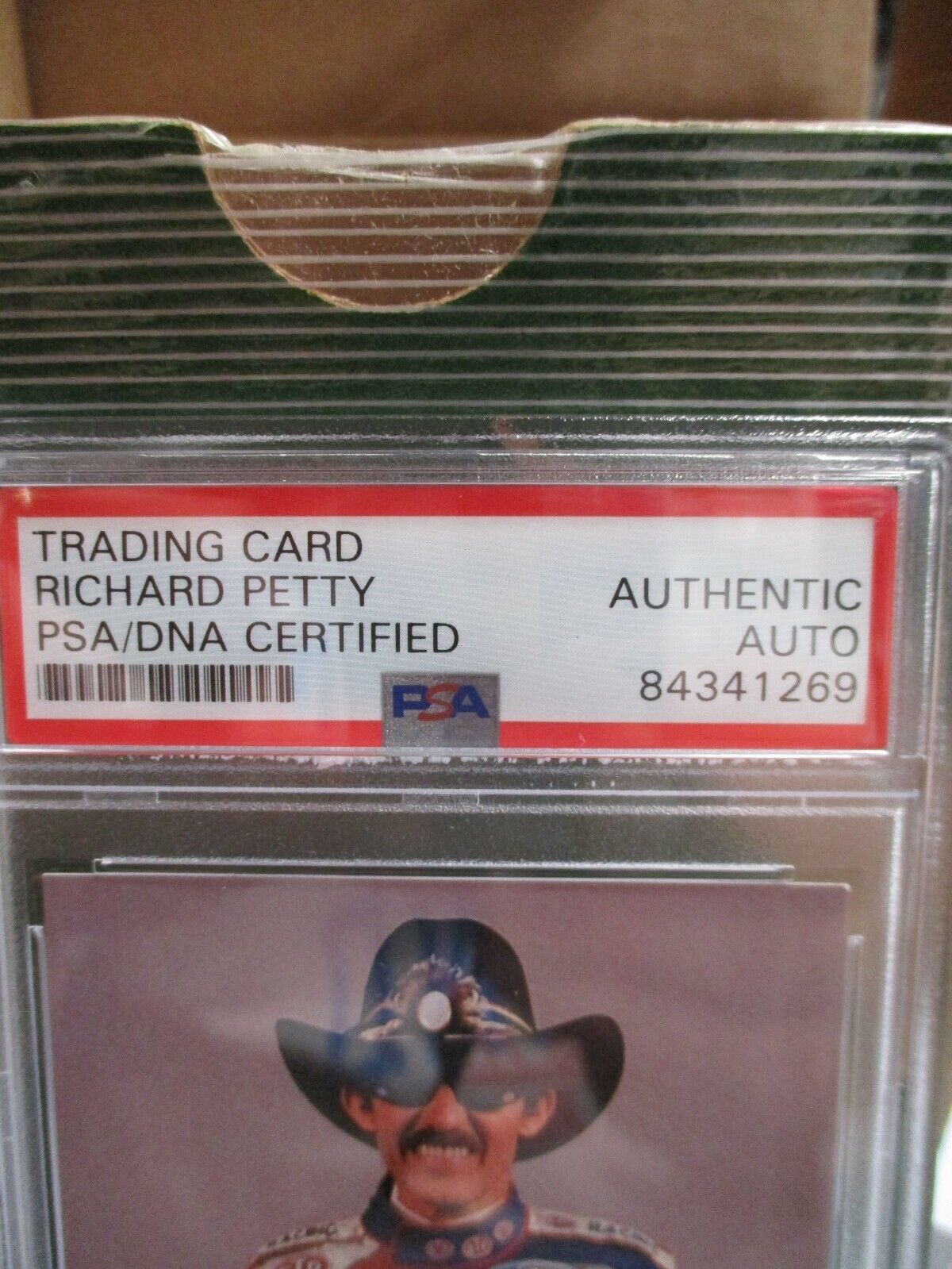 Richard  Petty Autographed 1992 First Brands Signed #9 PSA 84341269