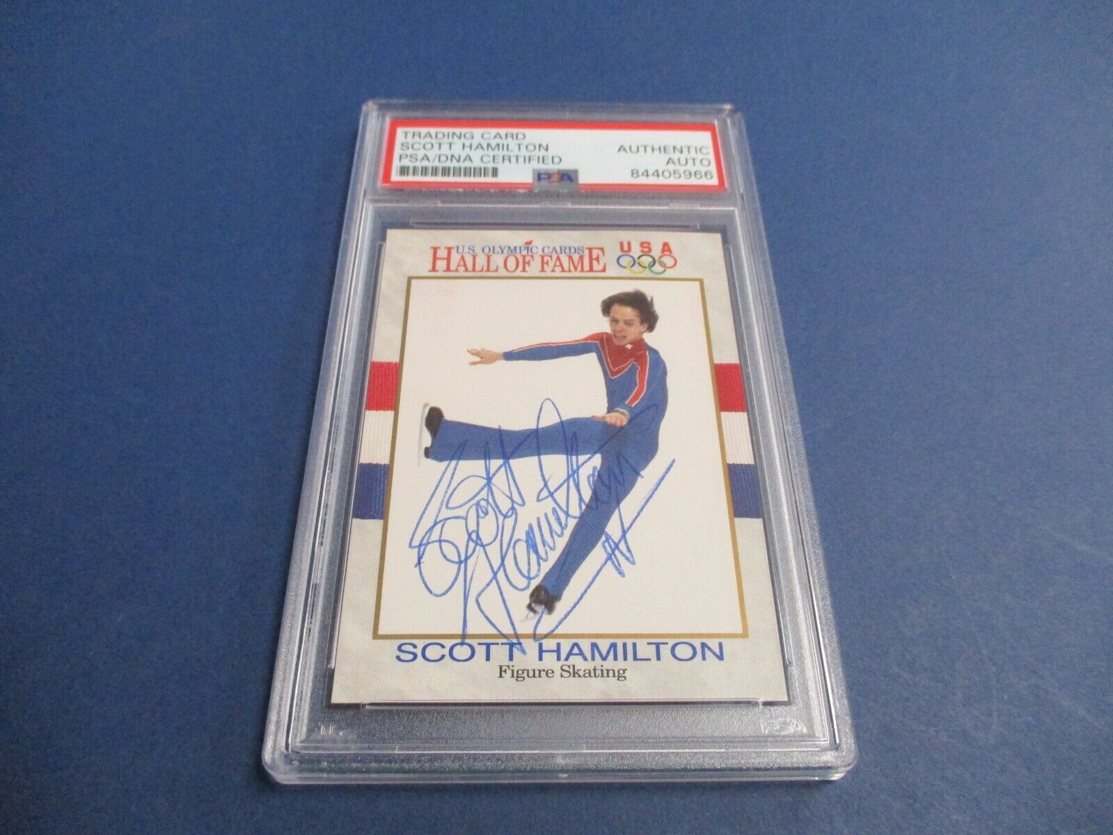 Scott Hamilton "Figure Skating" Autographed Signed 1991 Impel Card #46 PSA