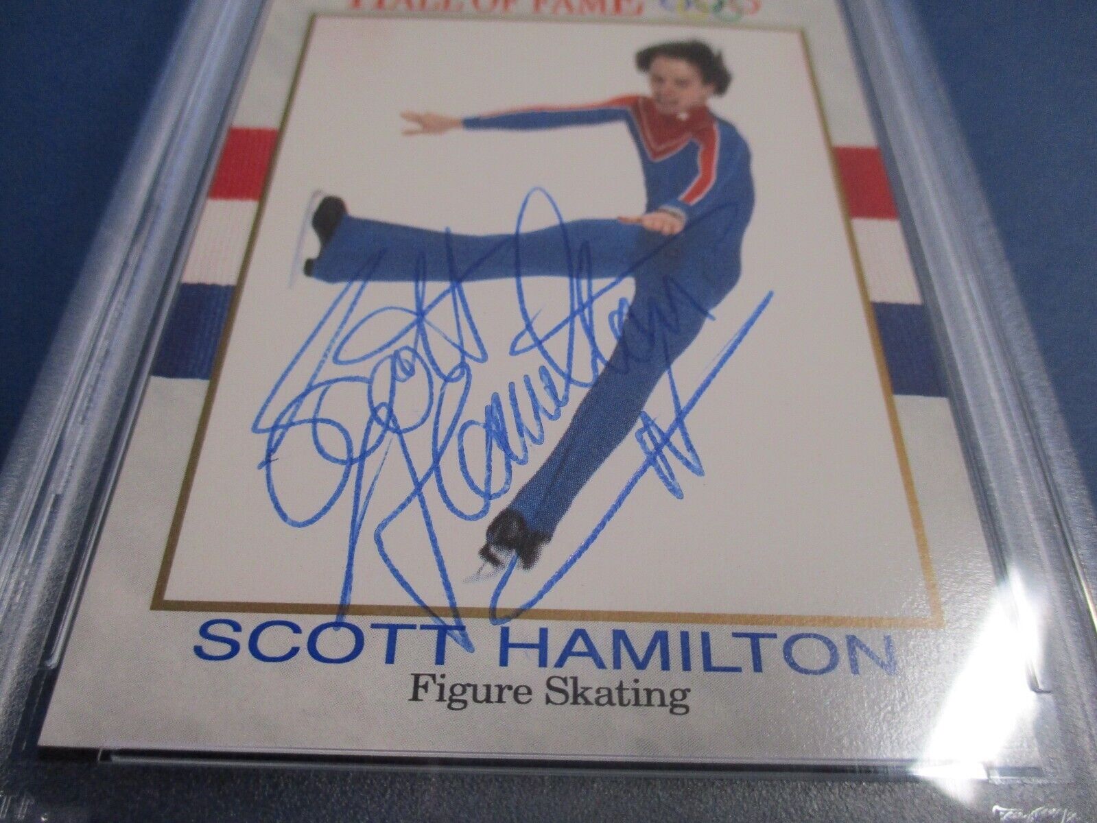 Scott Hamilton "Figure Skating" Autographed Signed 1991 Impel Card #46 PSA