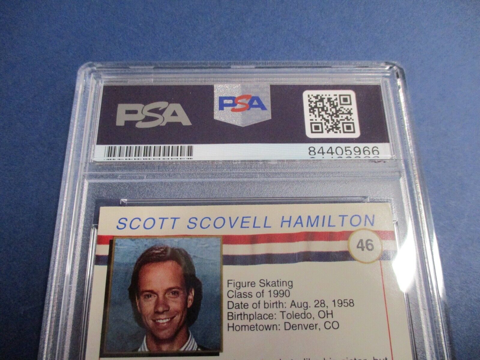 Scott Hamilton "Figure Skating" Autographed Signed 1991 Impel Card #46 PSA