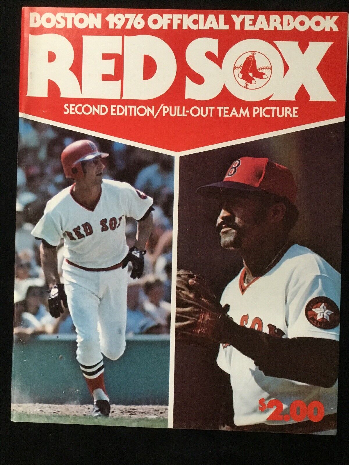 1976 Boston Red Sox Official Yearbook 2nd Edition