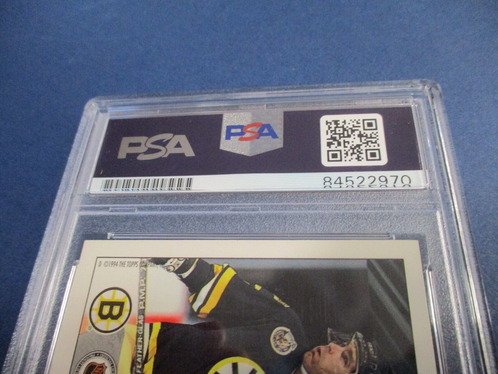 Ray Bourque Boston Bruins Autographed Signed 1993-94 Topps Premier  #350 PSA