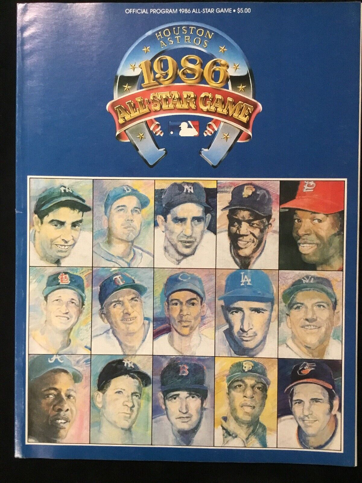 1986 MLB All-Star Game Program Houston Astros Unscored