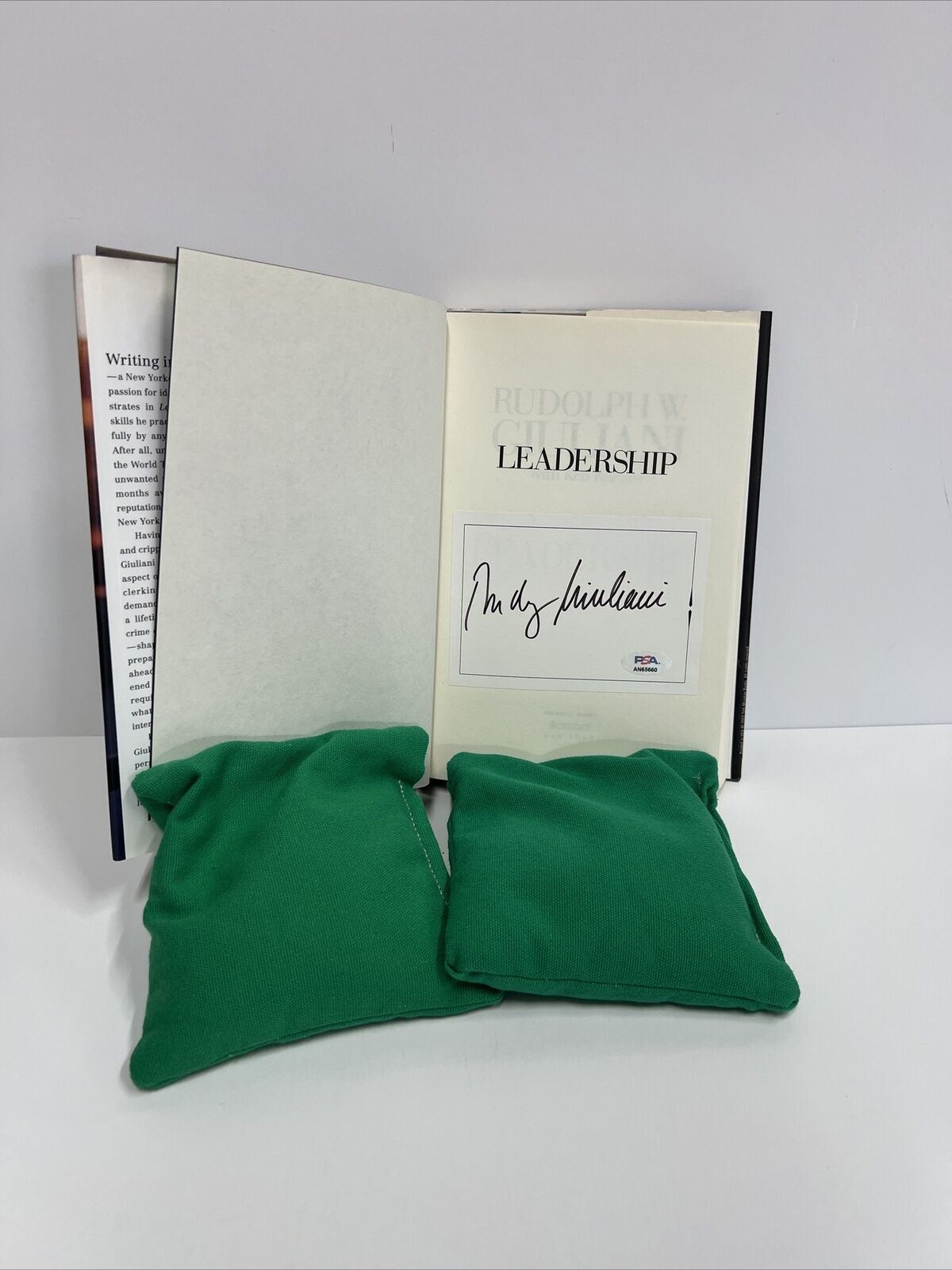 Rudolph W Giuliani NY Mayor Autographed Signed Leadership Book PSA #AN65660