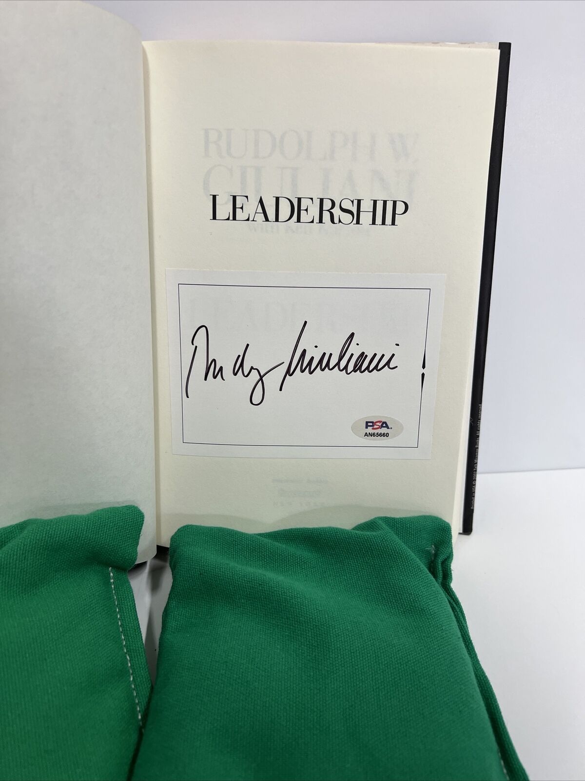 Rudolph W Giuliani NY Mayor Autographed Signed Leadership Book PSA #AN65660