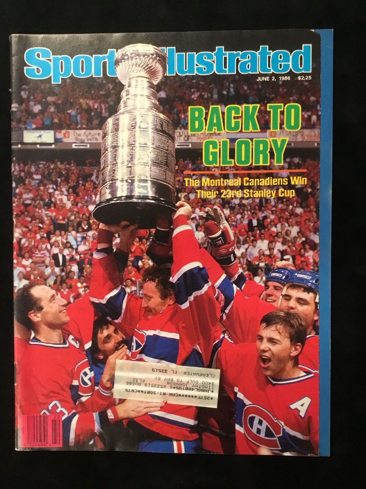 Sports Illustrated Magazine 1986 Montreal Canadiens Roy On Cover Hockey EX