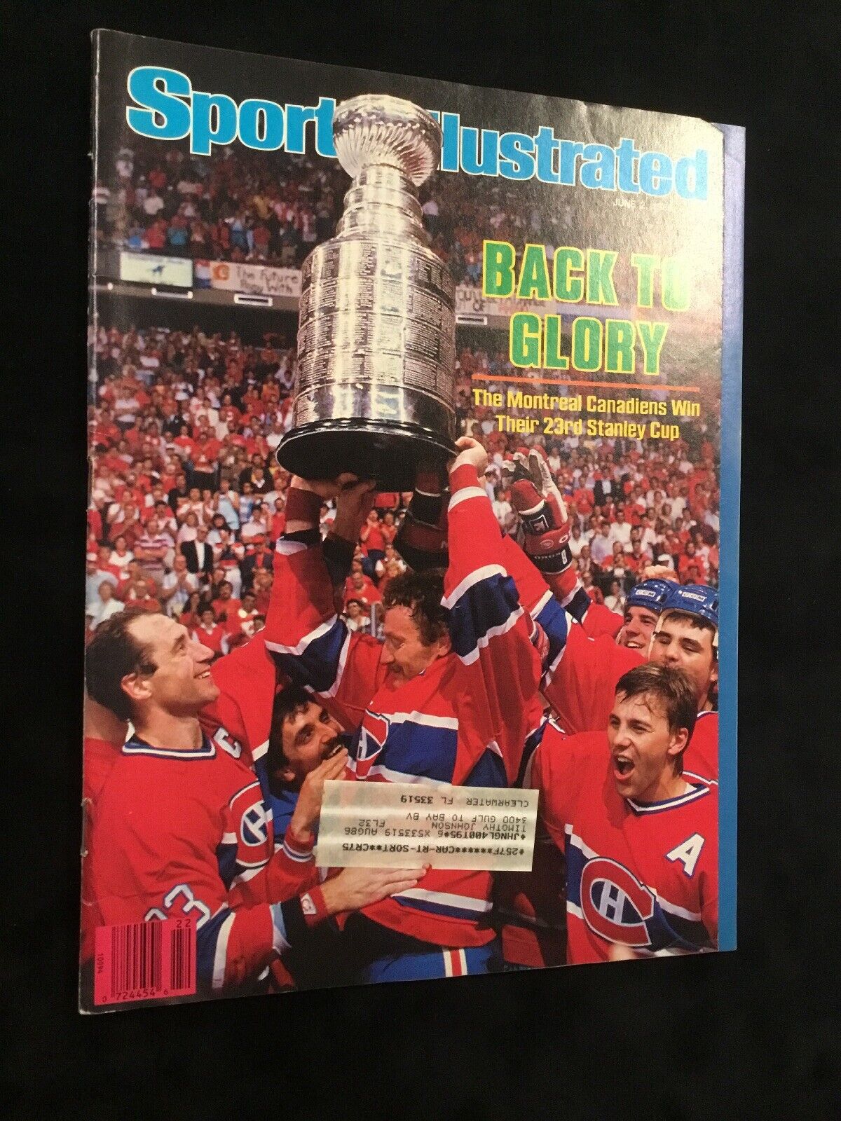 Sports Illustrated Magazine 1986 Montreal Canadiens Roy On Cover Hockey EX