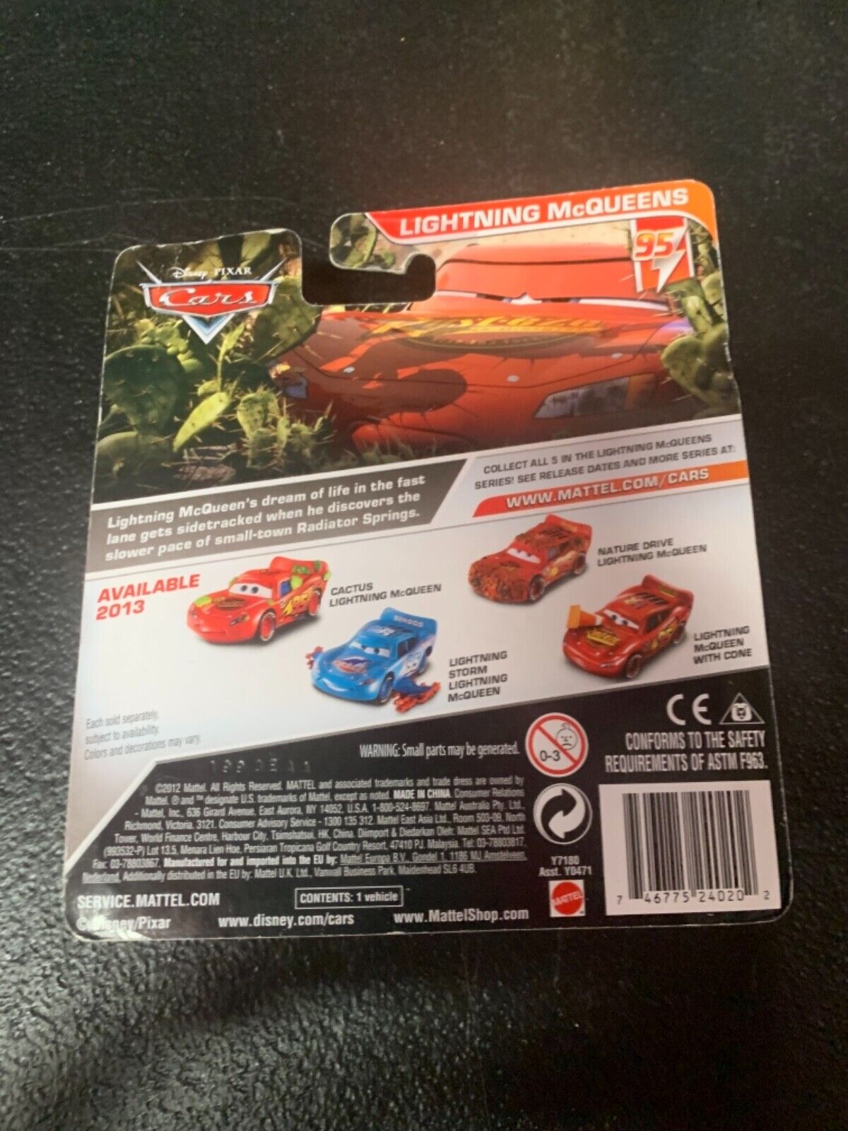 Disney Pixar Cars Lightning McQueen with Cone