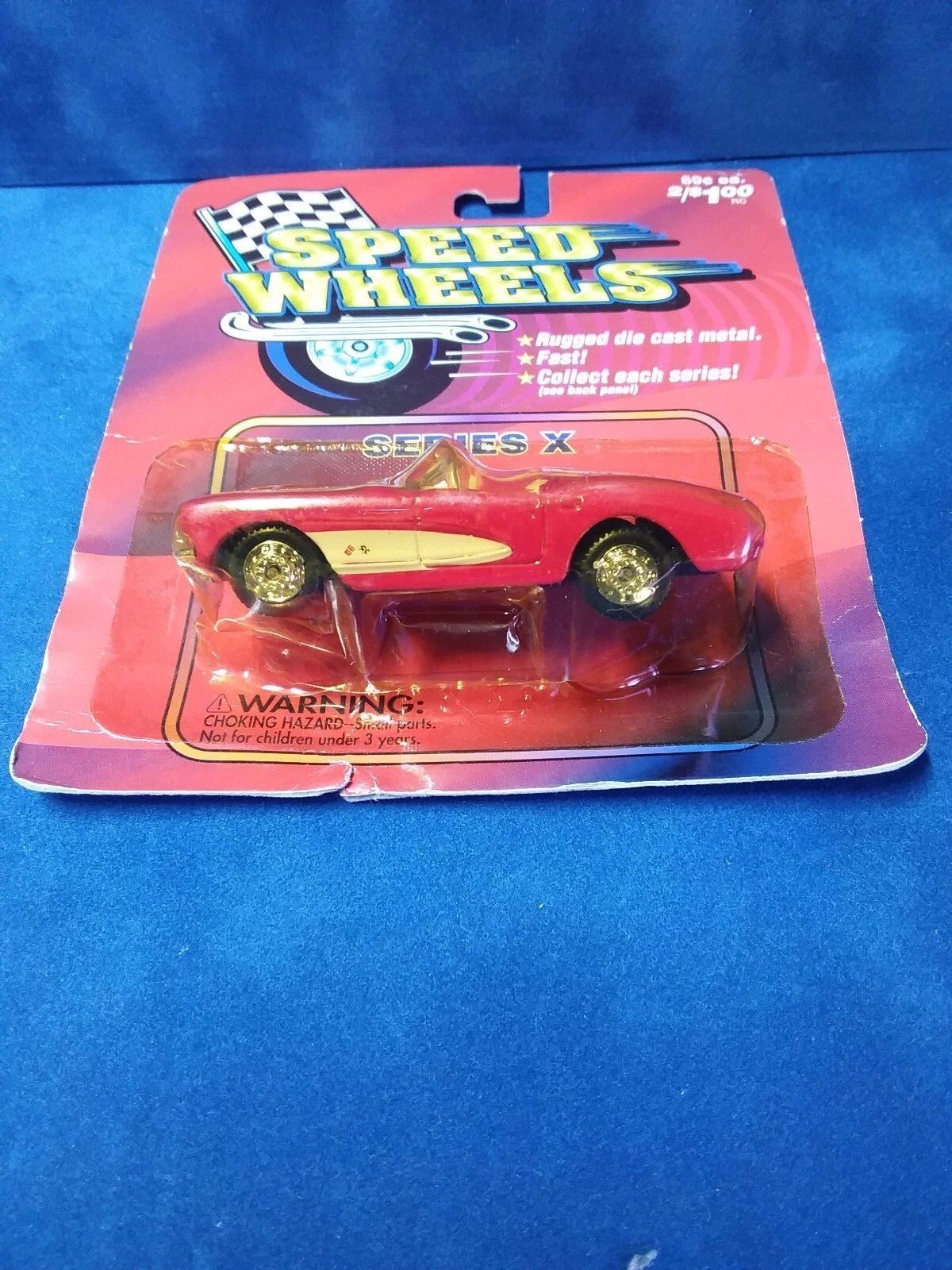 SPEED WHEELS DIECAST SERIES X CHEVY CORVETTE ROADSTER RED