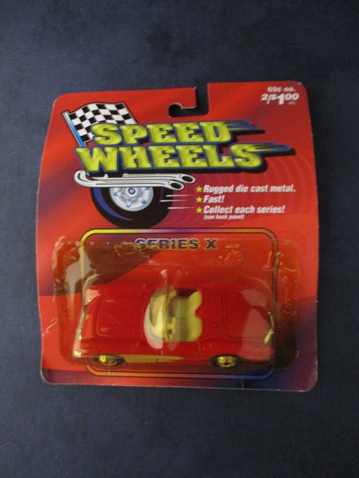 SPEED WHEELS DIECAST SERIES X CHEVY CORVETTE ROADSTER RED