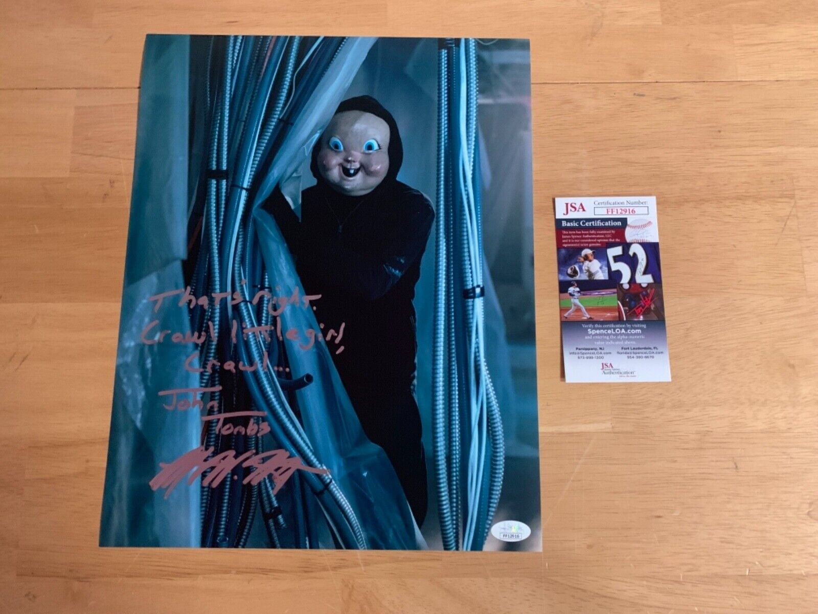 Rob Mello “Happy Death Day” Autographed 11x14 Photo JSA Authentication